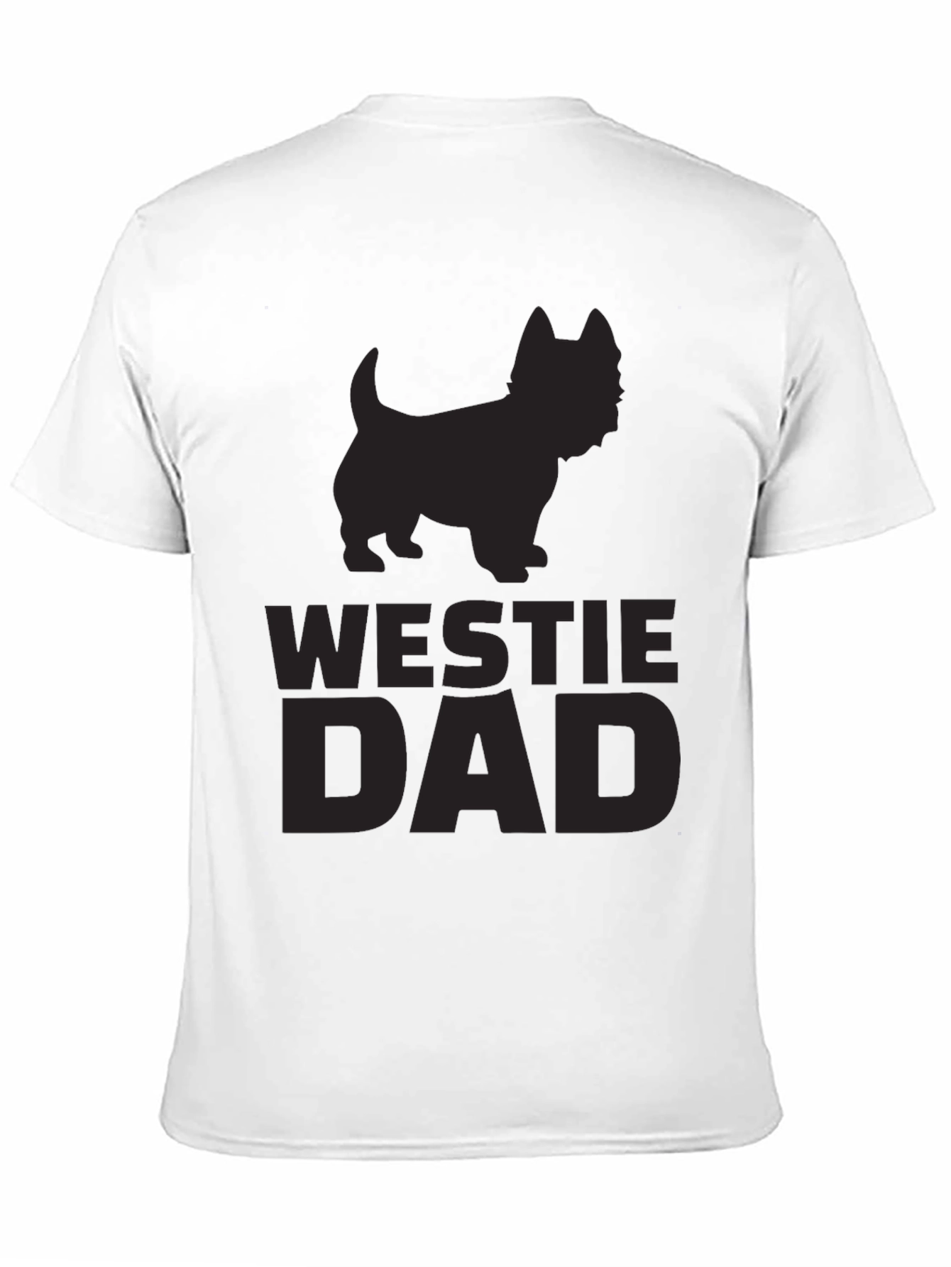 Westie Dad T-Shirt - Black Dog Lover Tee - 11
