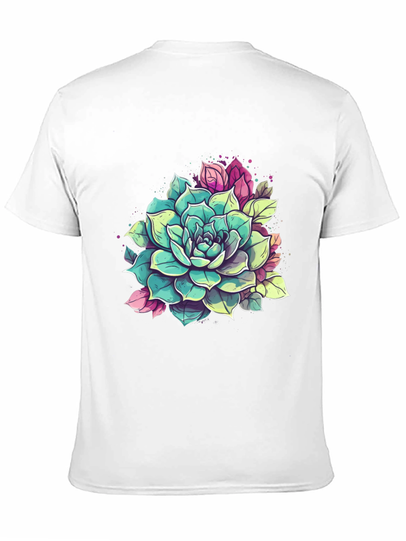 Black Succulent Graphic Tee - Black Cotton view 11