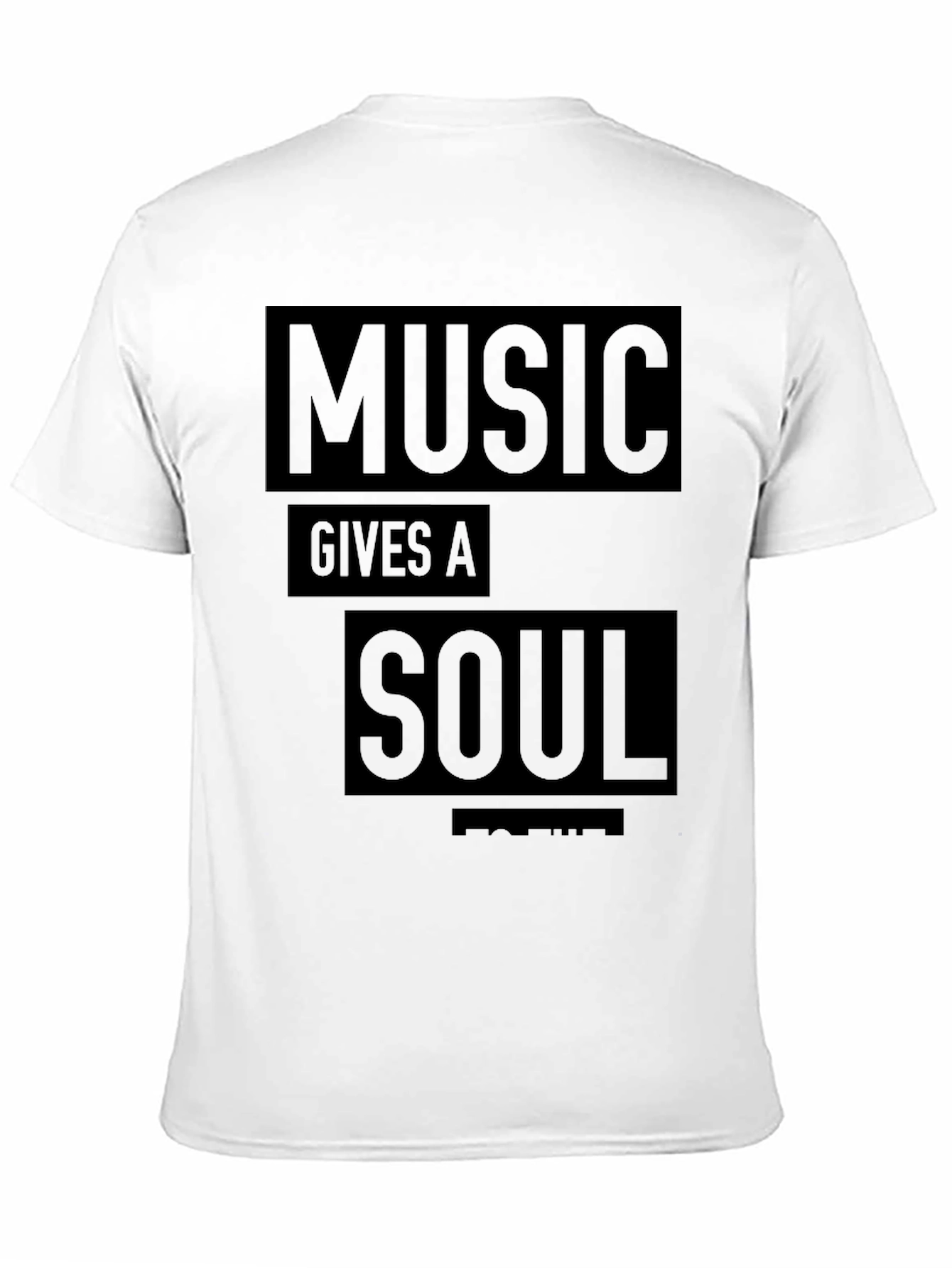 Black Music Gives A Soul T-Shirt - Black Graphic Tee view 11