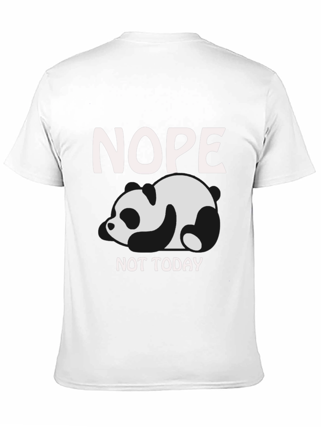 Black Nope Not Today Panda Graphic T-Shirt view 11