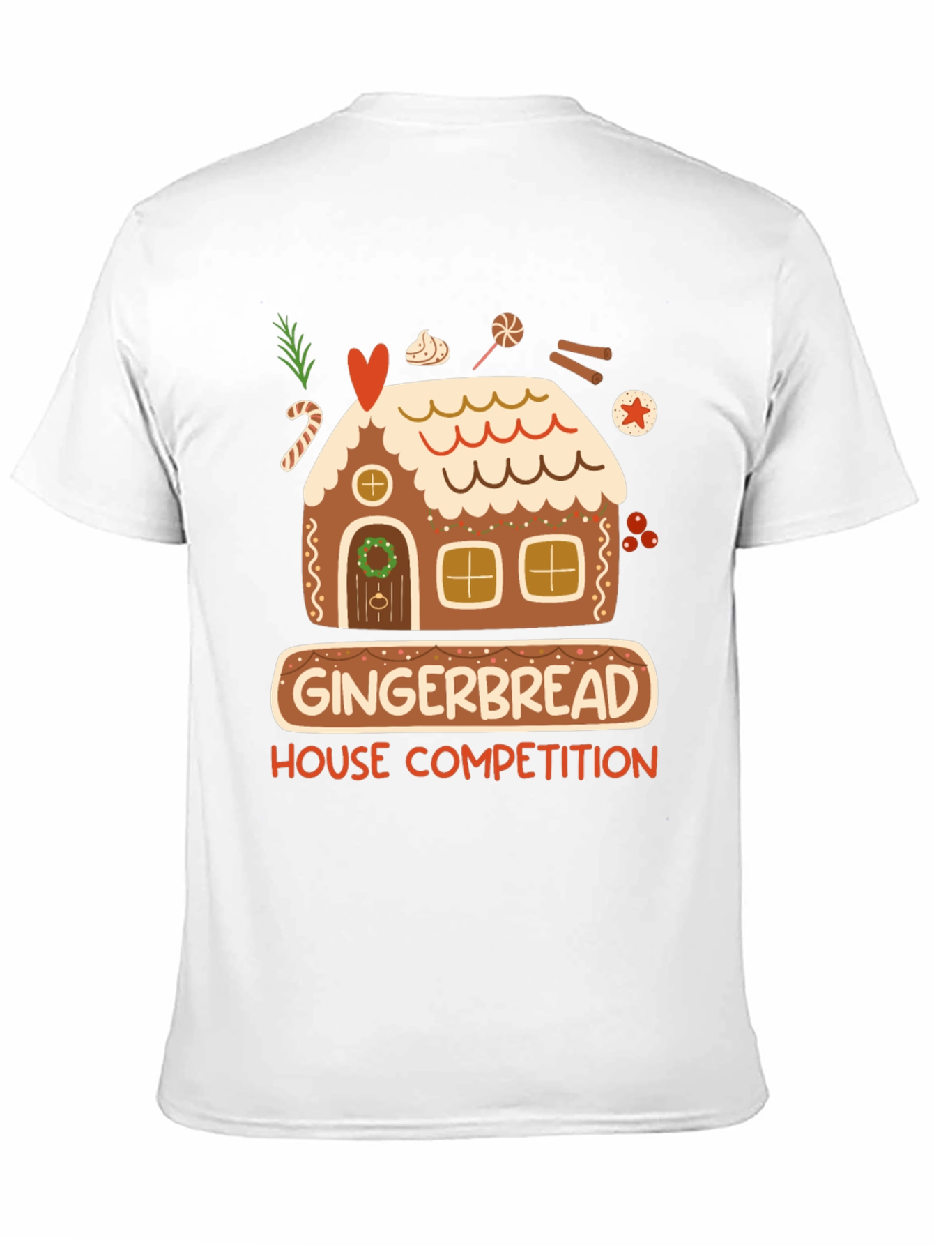 Black Gingerbread House Competition T-Shirt view 11