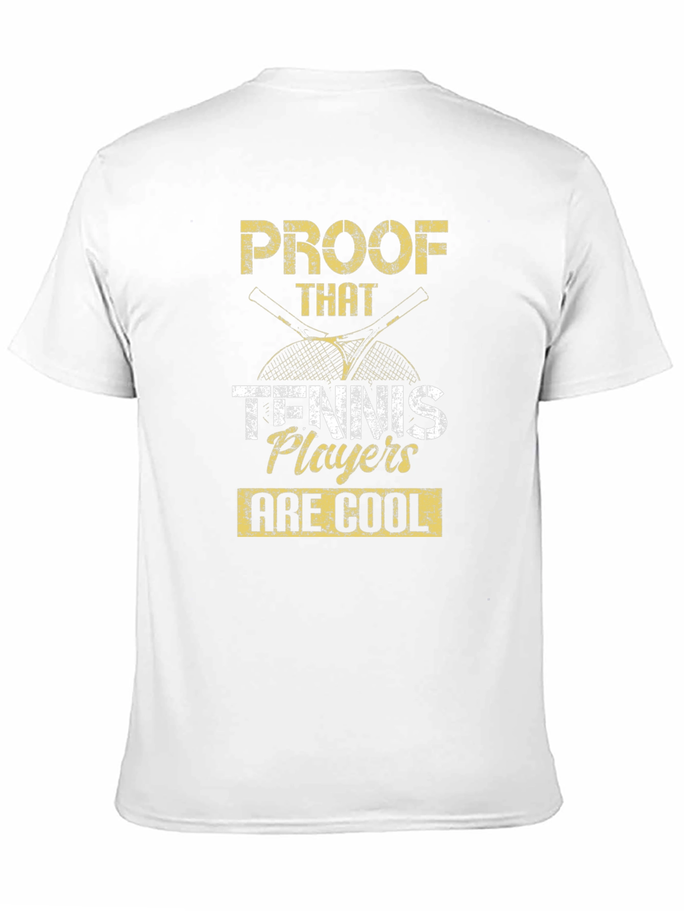 Black Tennis Player Cool Proof Graphic T-Shirt view 11