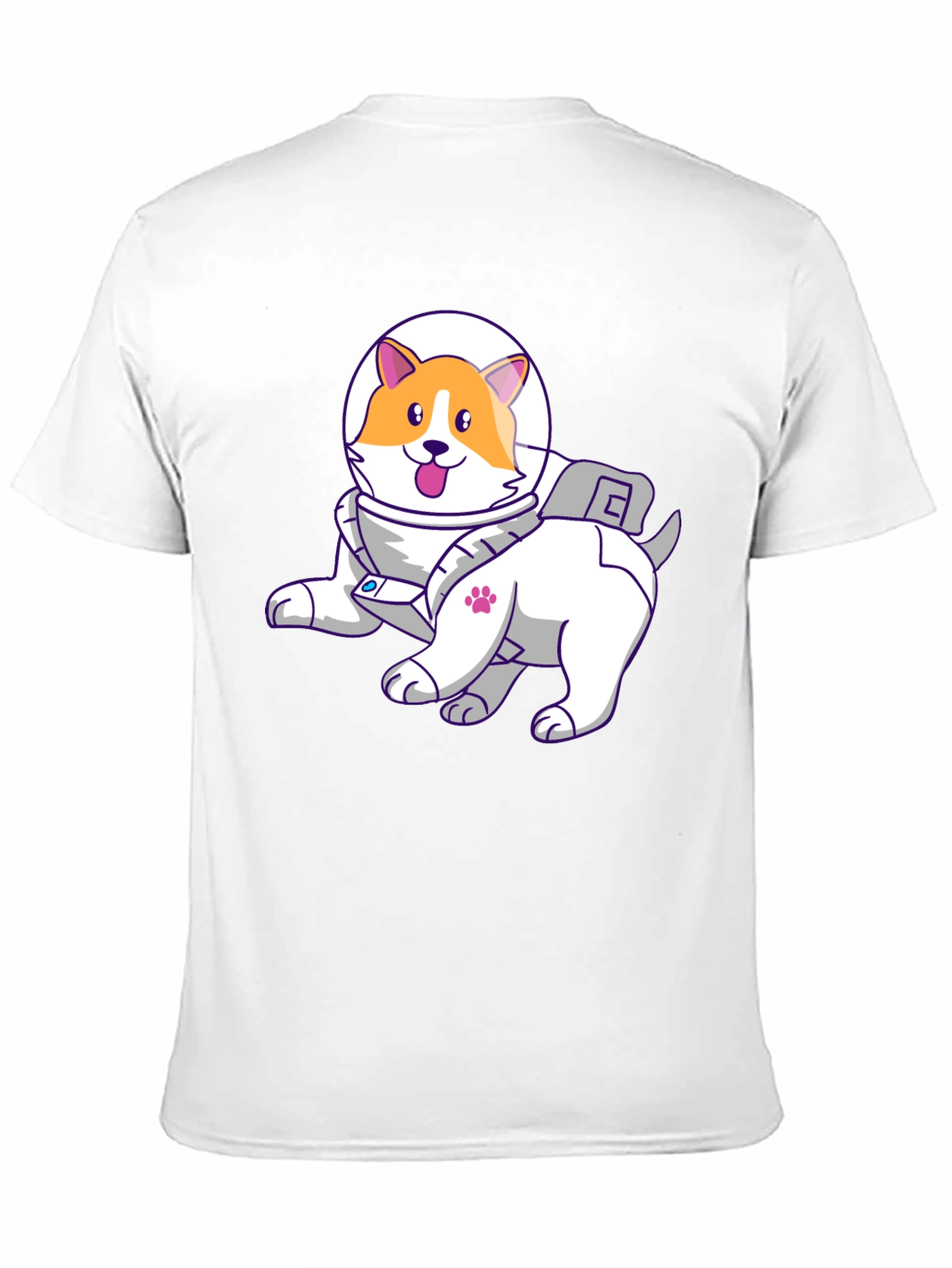 Black Dog Astronaut T-Shirt - Space Pup Tee view 11