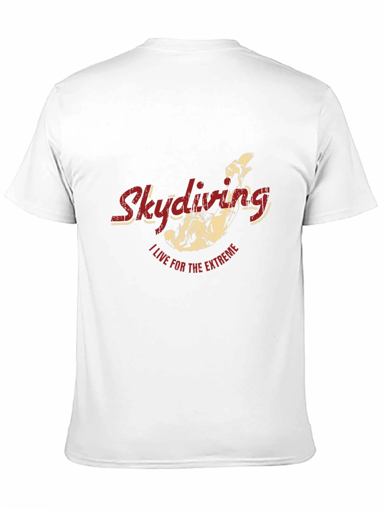 Black Skydiving Extreme Sport Black T-Shirt view 11