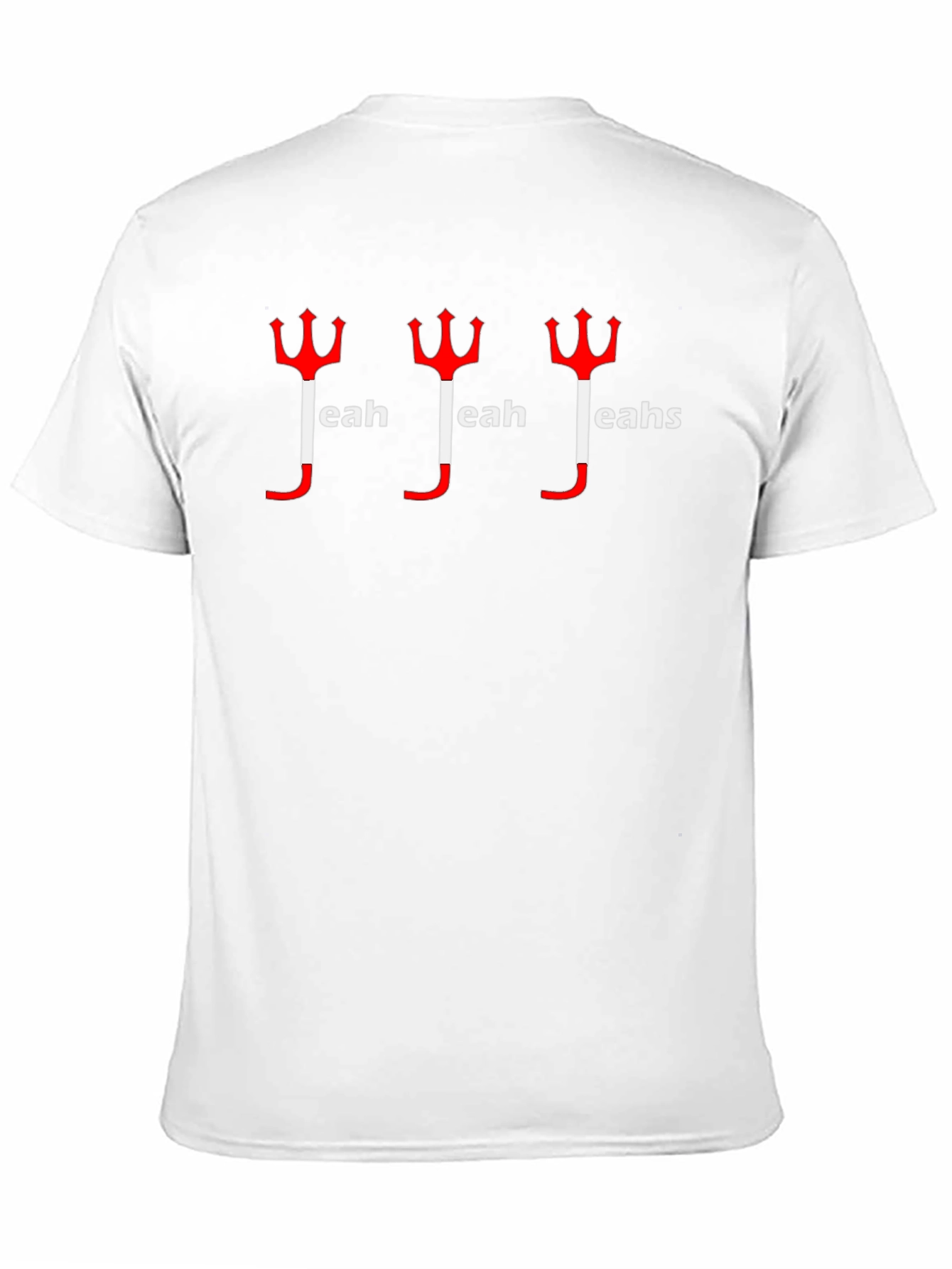 Black Trident Yeahs T-Shirt - Devilish Humor view 11