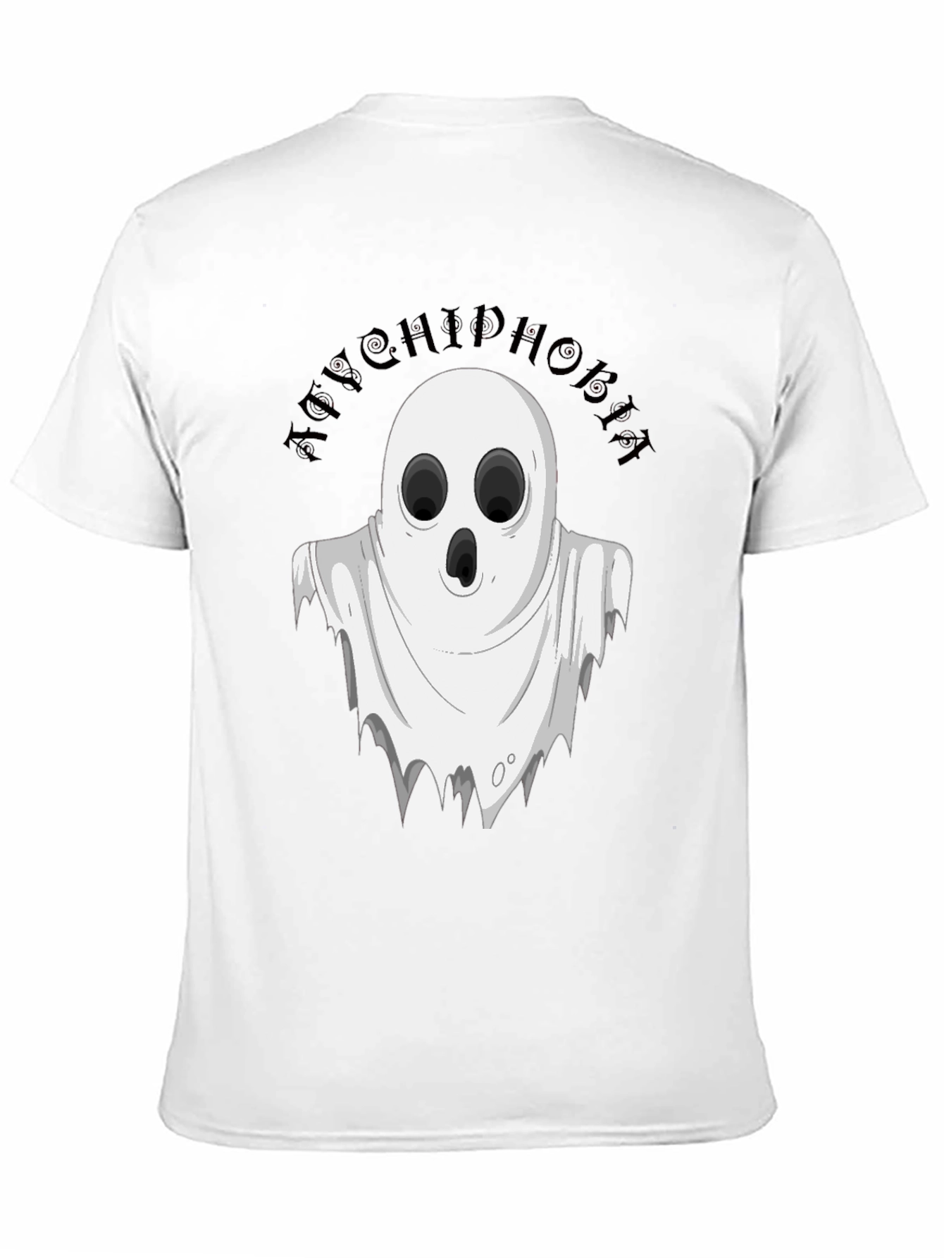 Black Achluophobia Ghost T-Shirt view 11