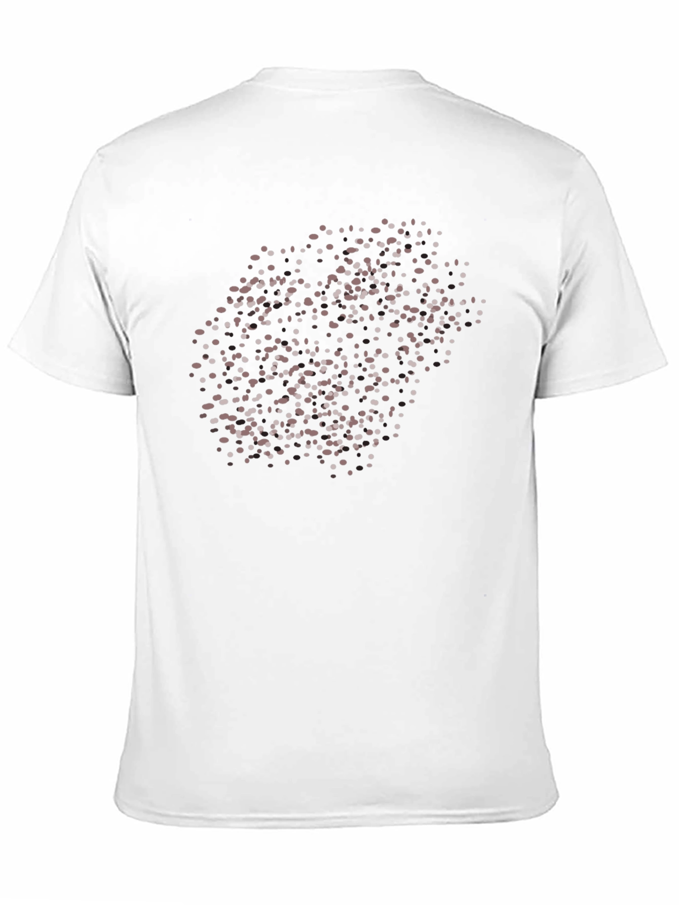 Black Abstract Dots T-Shirt - Modern Graphic Tee view 11