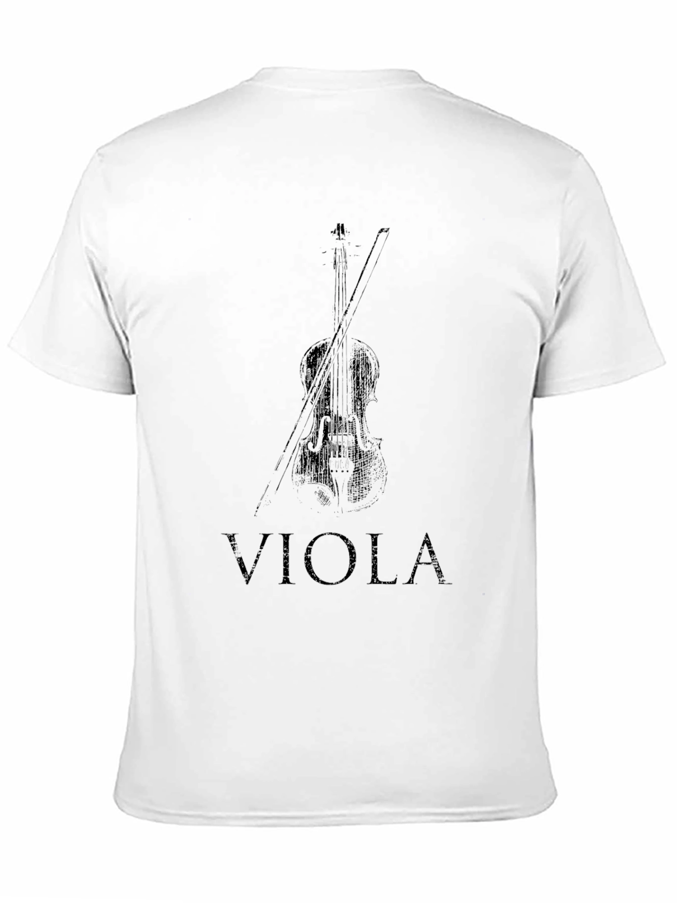 Black Viola T-Shirt: Musical Instrument Tee view 11