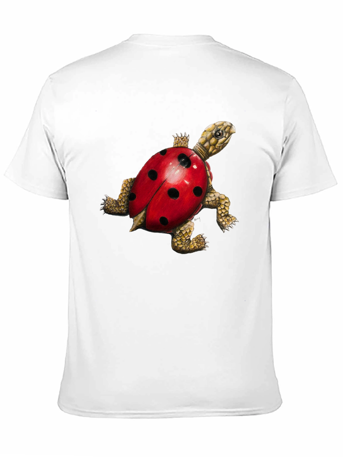 Black Turtle Ladybug Black Graphic Tee view 11