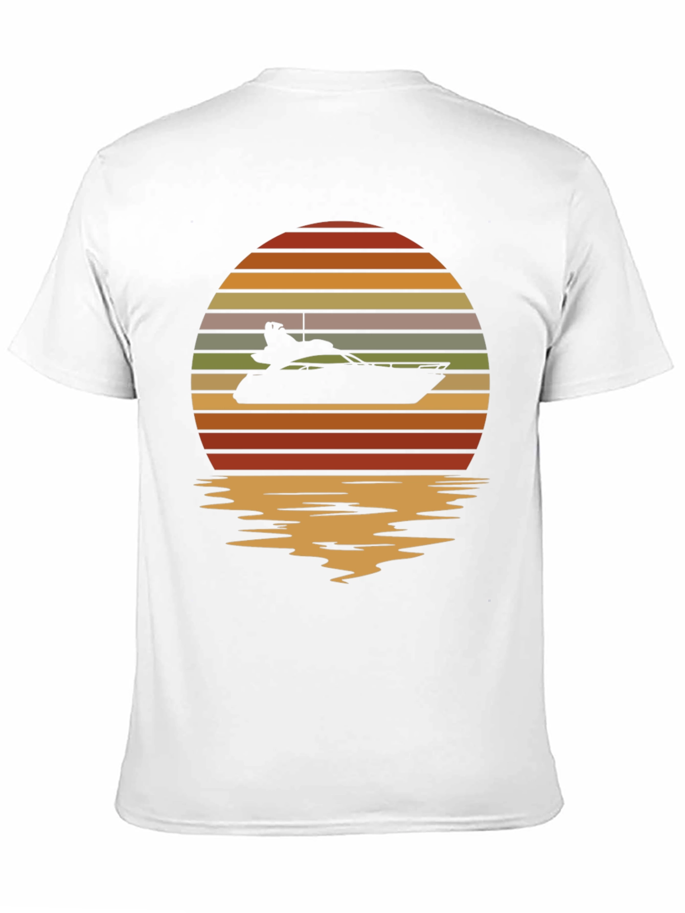 Black Sunset Yacht T-Shirt - Retro Boating Tee view 11