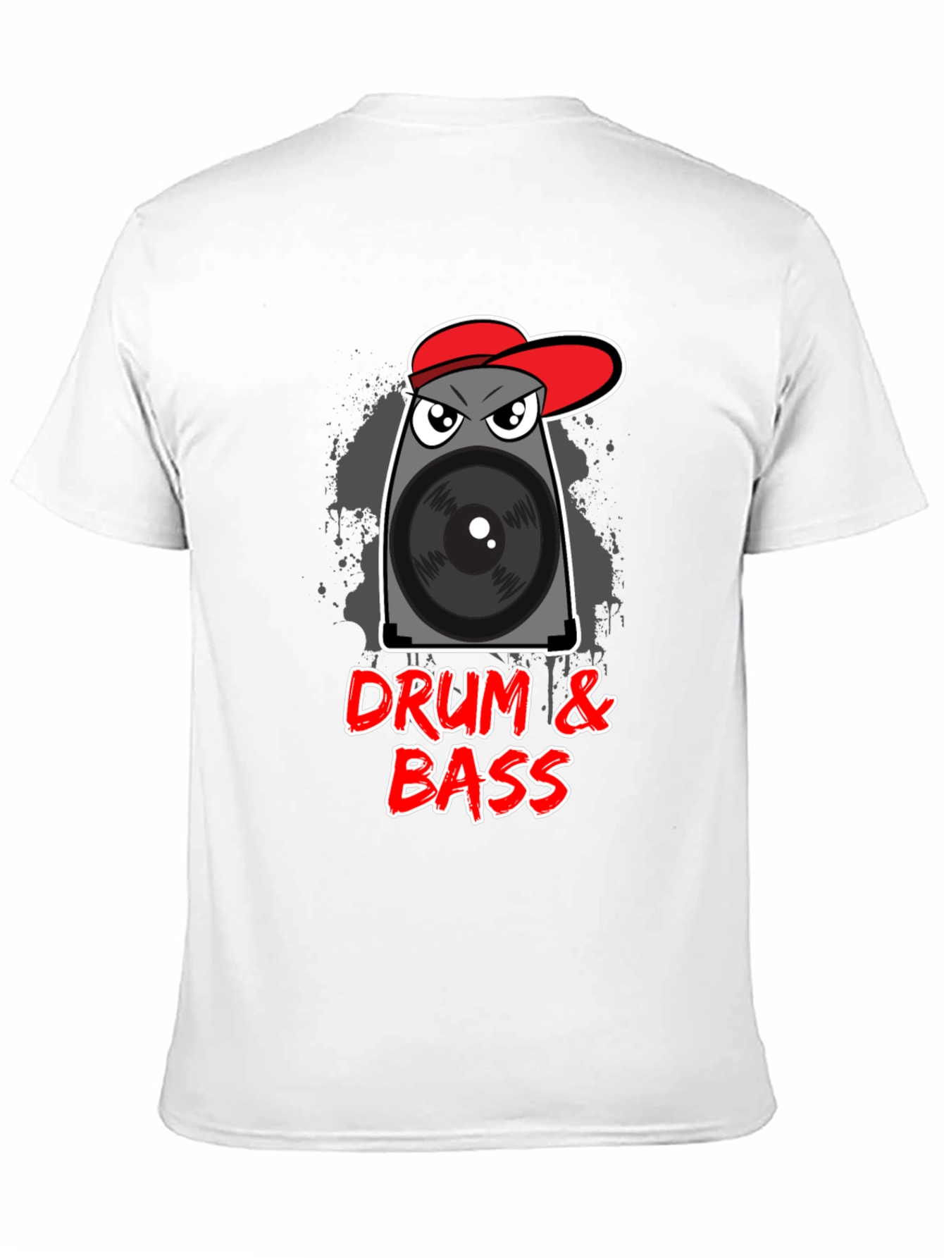 Black Drum & Bass Speaker T-Shirt view 11