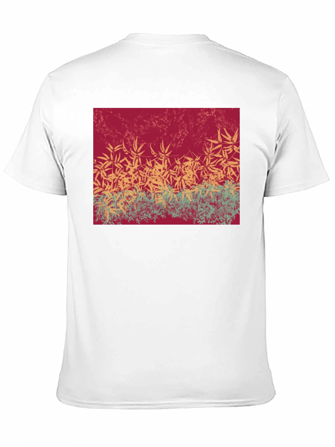 Black Botanical Print Crew Neck T-Shirt view 11
