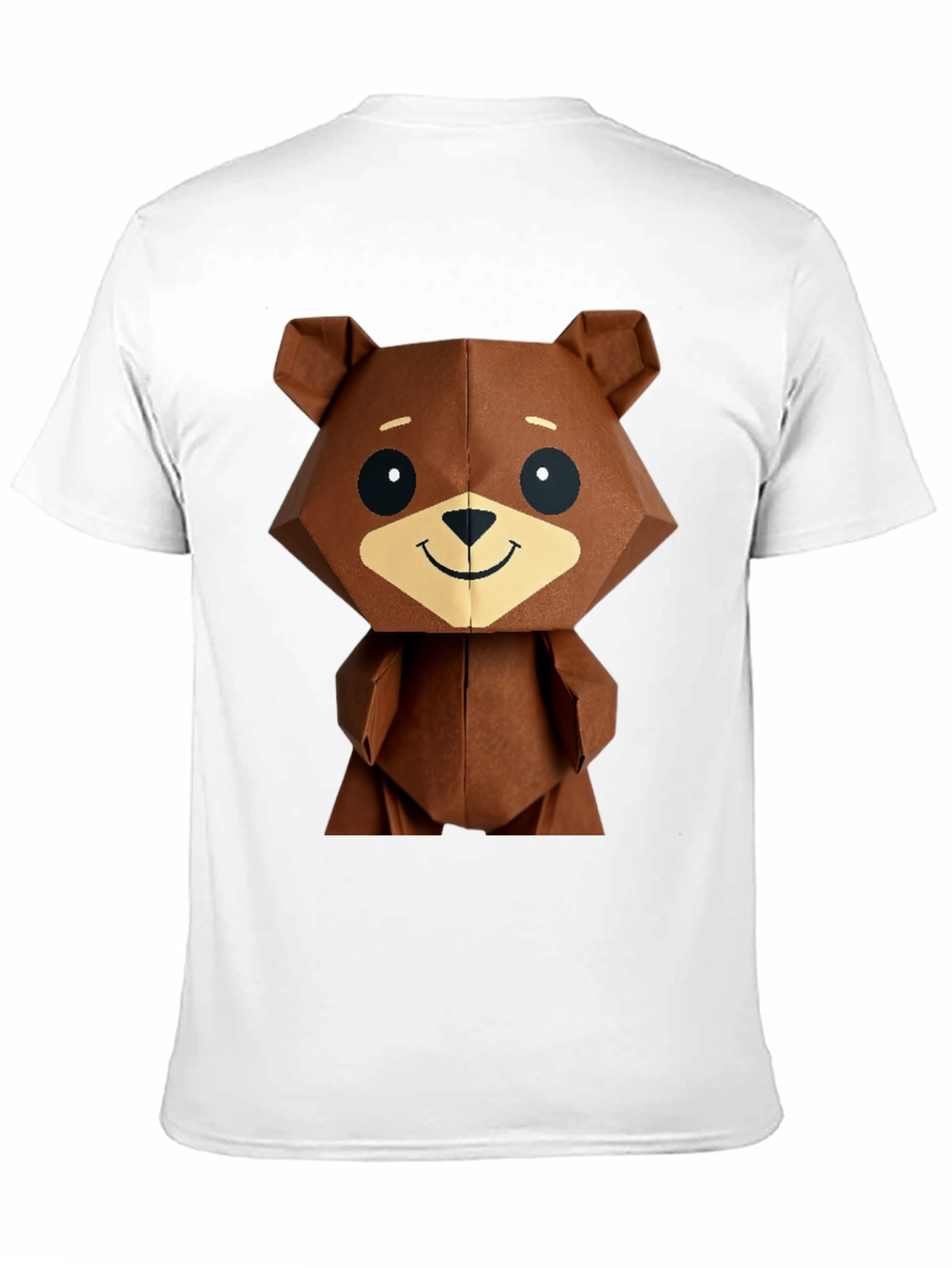 Black Geometric Bear Graphic Tee - Modern Streetwear view 11