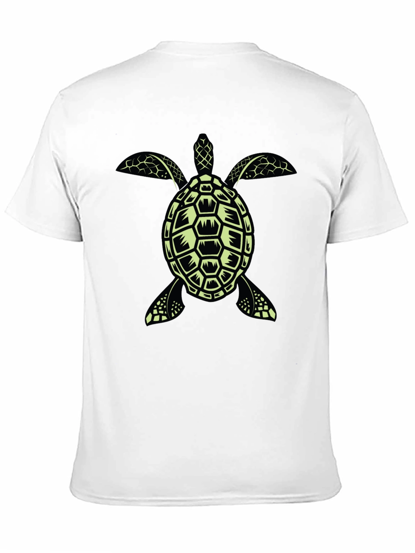 Black Turtle Graphic Tee - Black Cotton T-Shirt view 11
