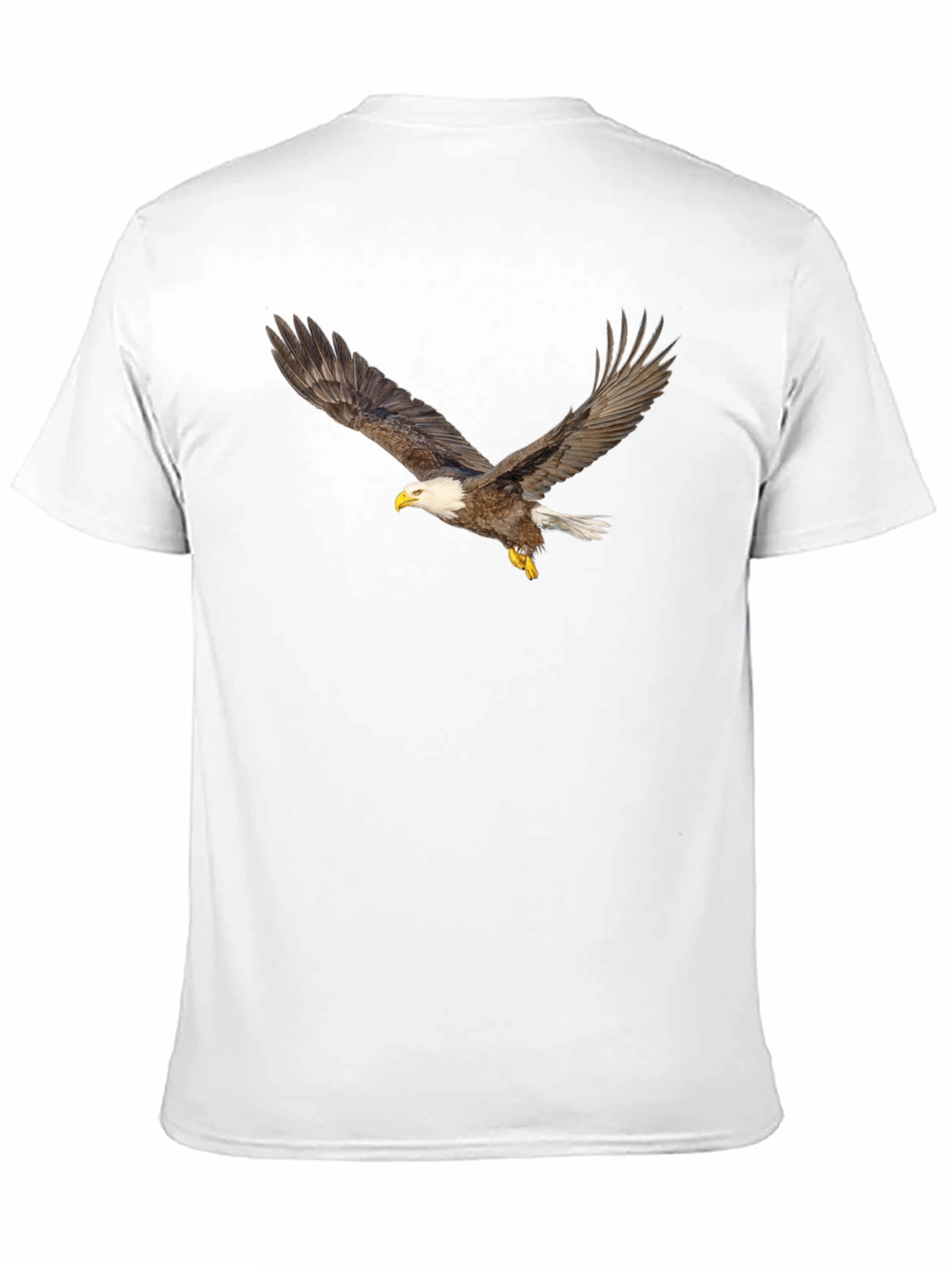 Black Black T-Shirt with Eagle Print view 11
