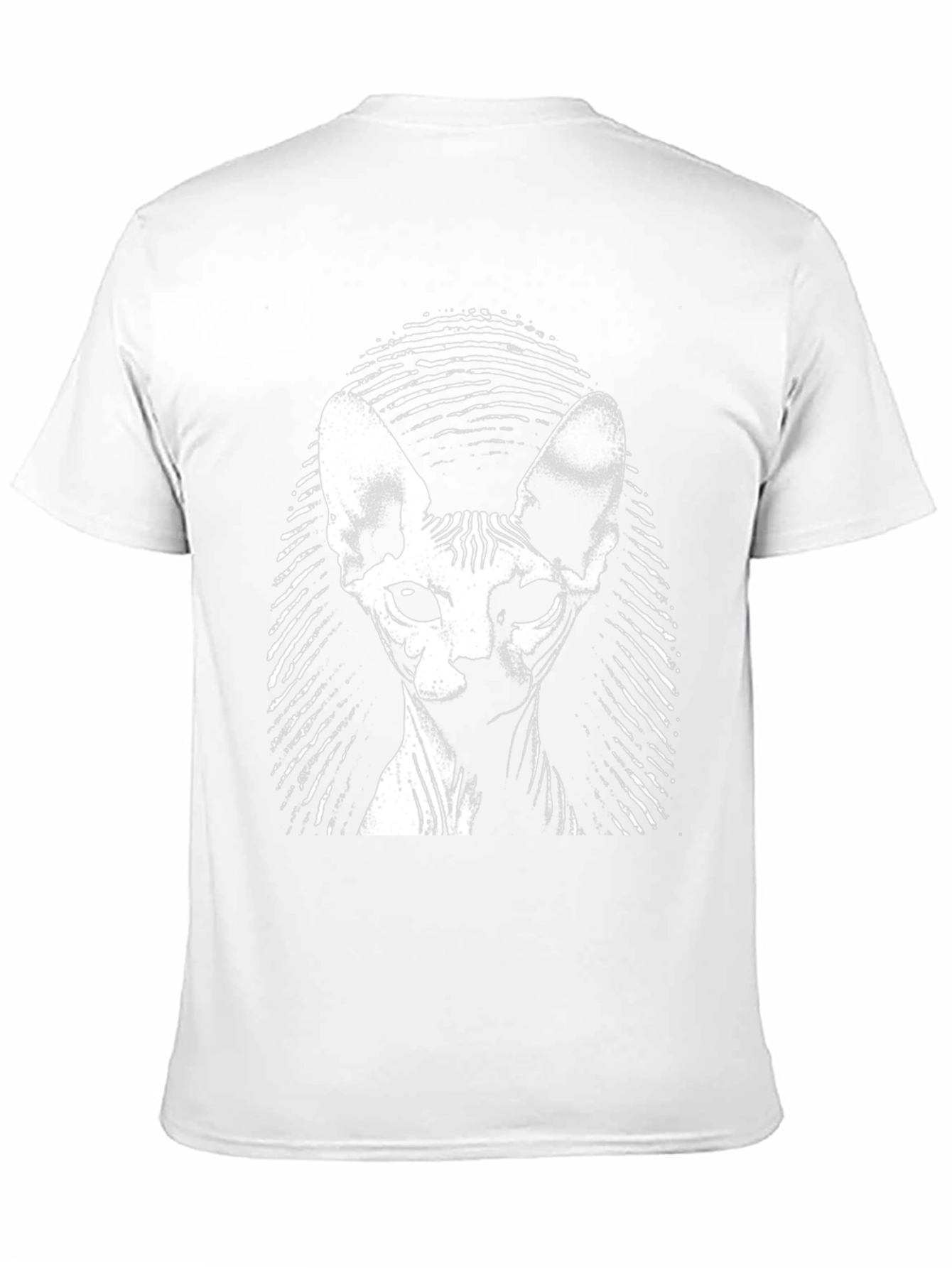 Black Sphynx Cat Graphic Tee - Black view 11