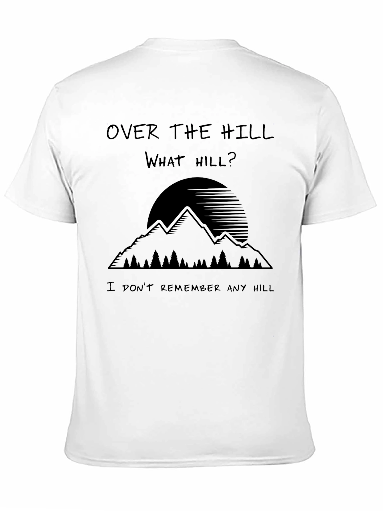 Black Over The Hill What Hill Men's Black Graphic Tee view 11