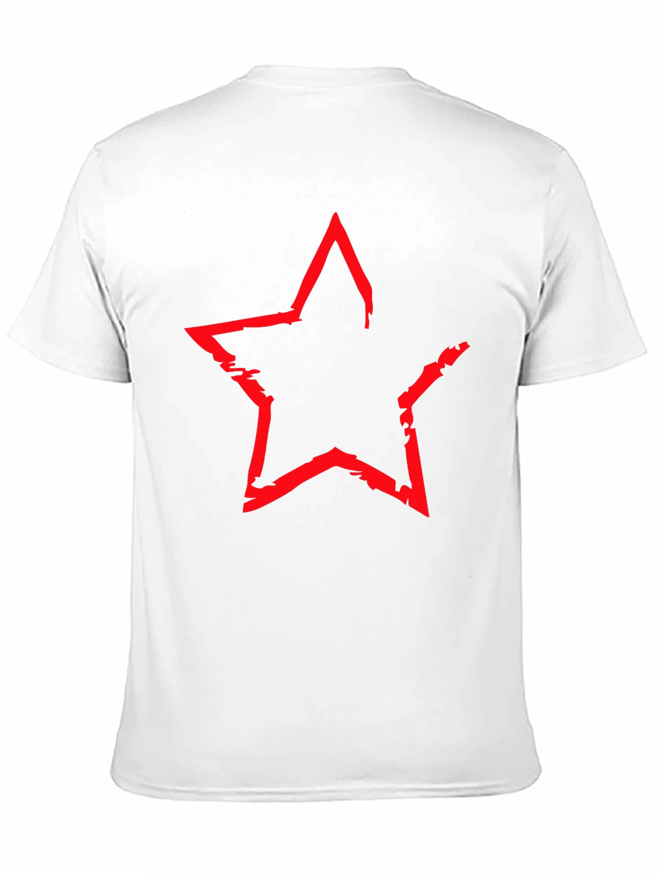 Black Red Star Graphic Black T-Shirt view 11