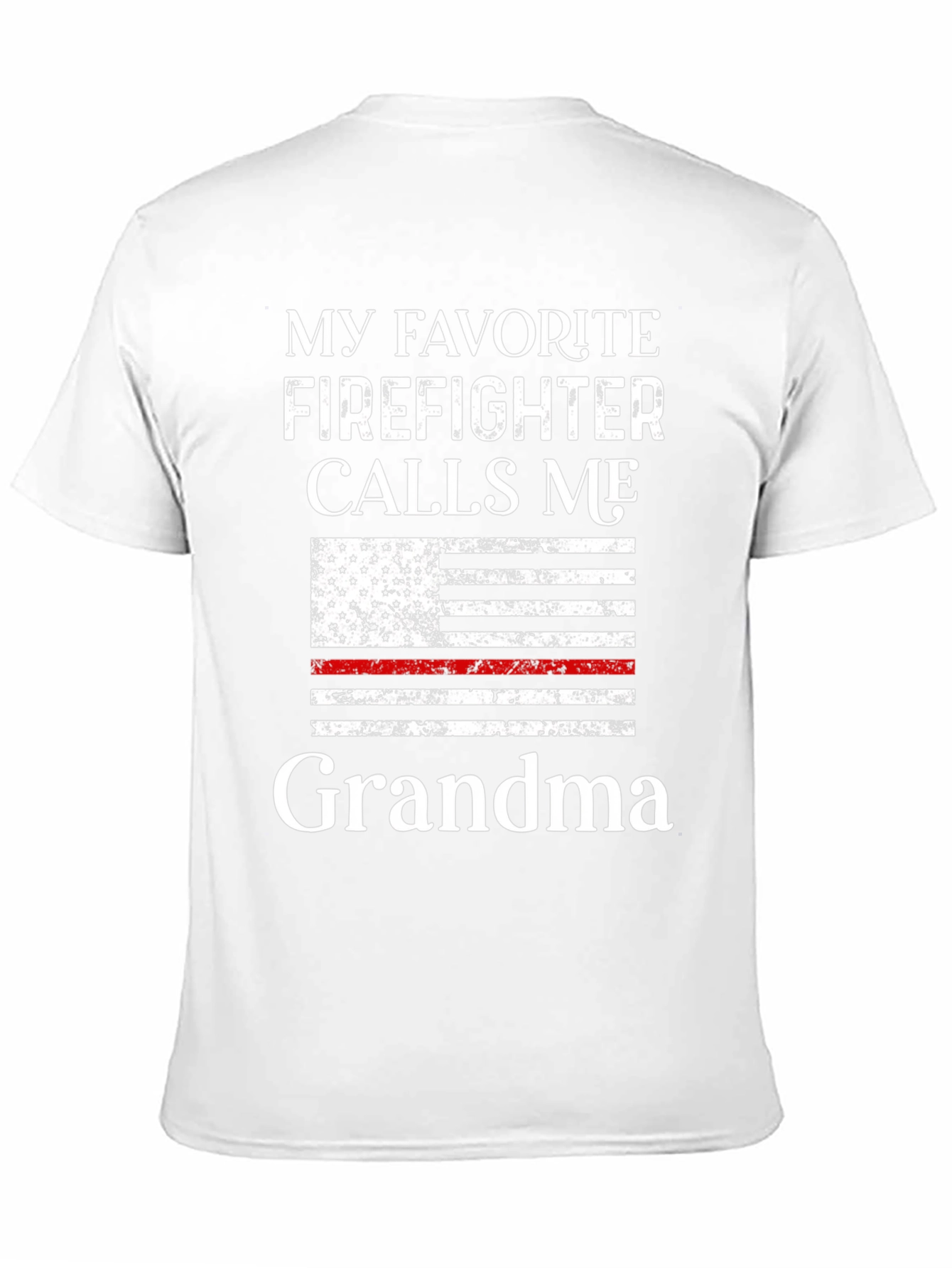 Black Firefighter Grandma Graphic T-Shirt view 11