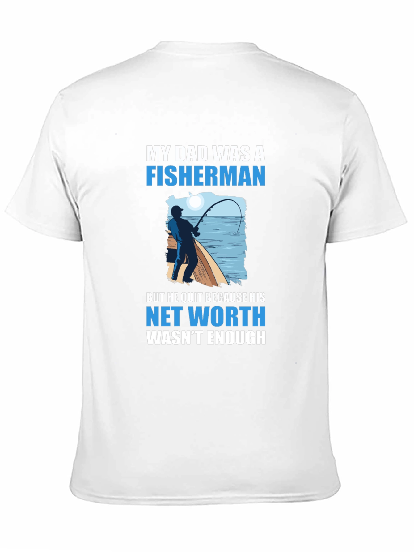Black Fisherman Dad Joke T-Shirt view 11