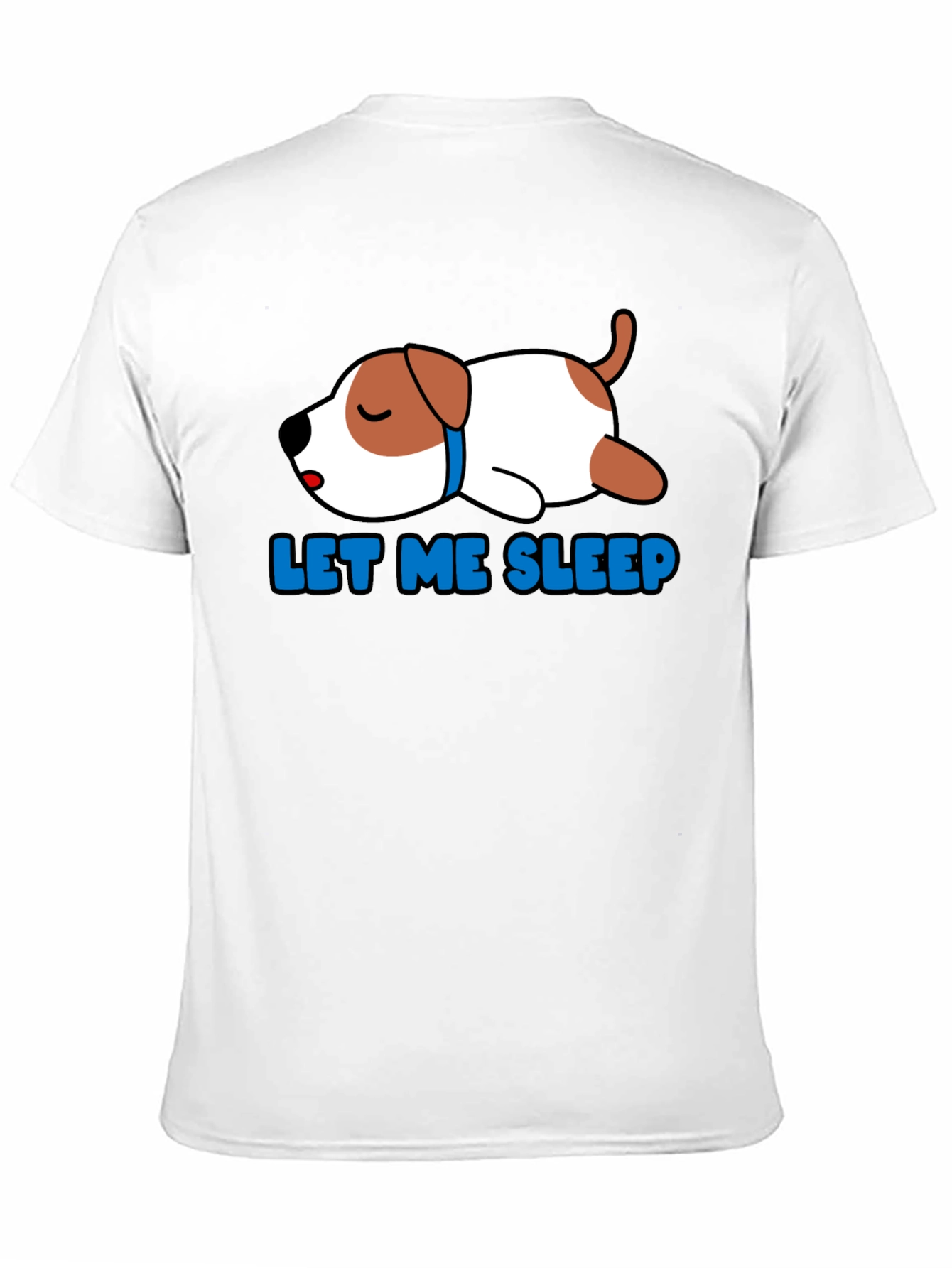 Black Let Me Sleep Dog T-Shirt view 11
