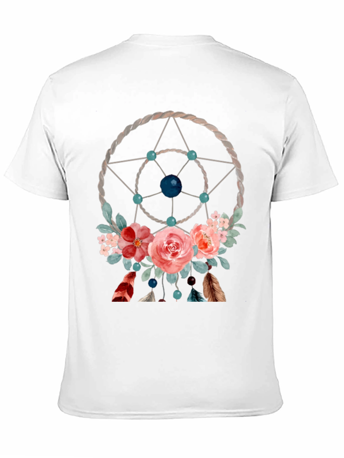 Black Dreamcatcher Floral Graphic Tee view 11
