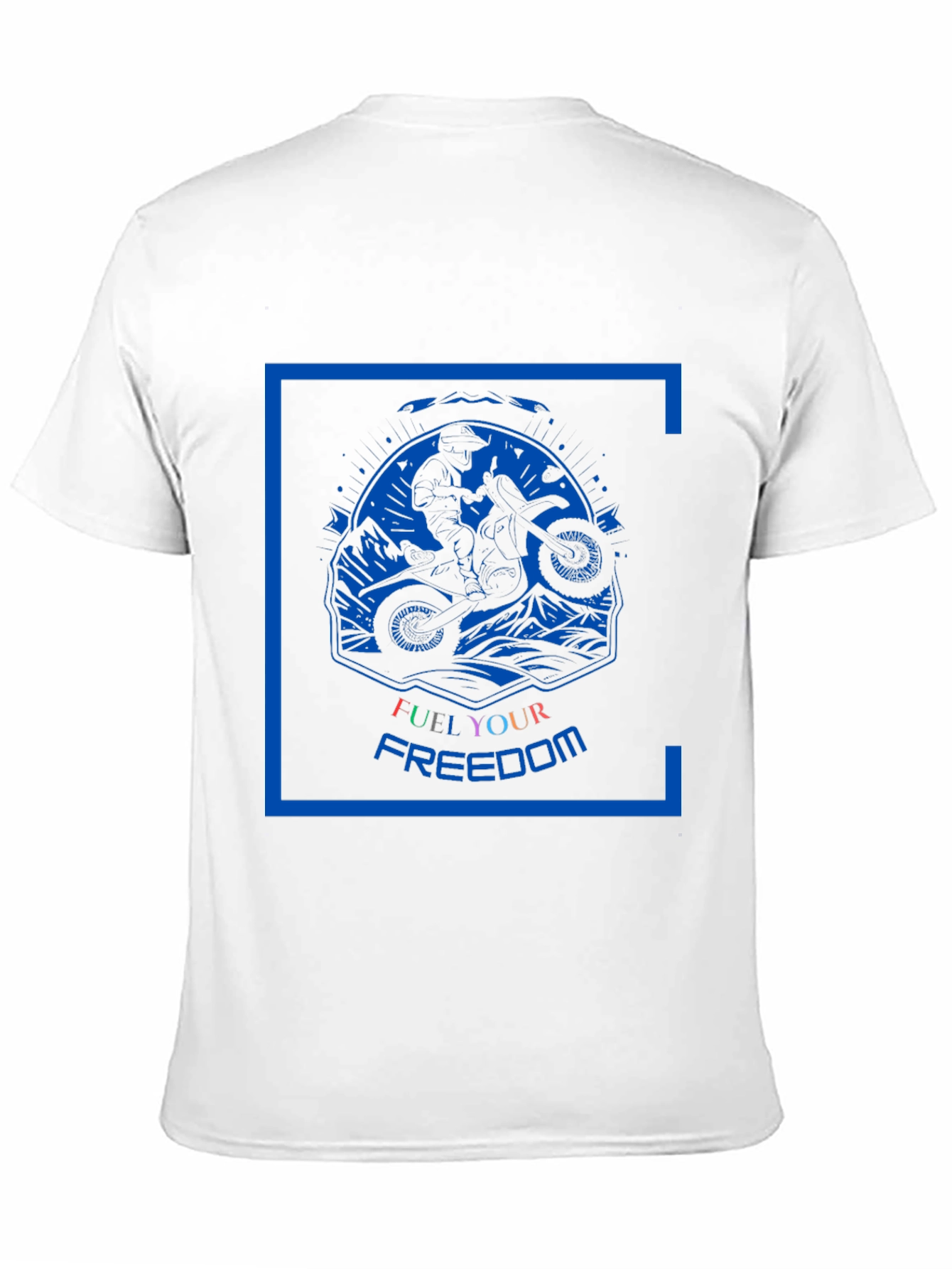 Black Fuel Your Freedom Motorcycle T-Shirt view 11