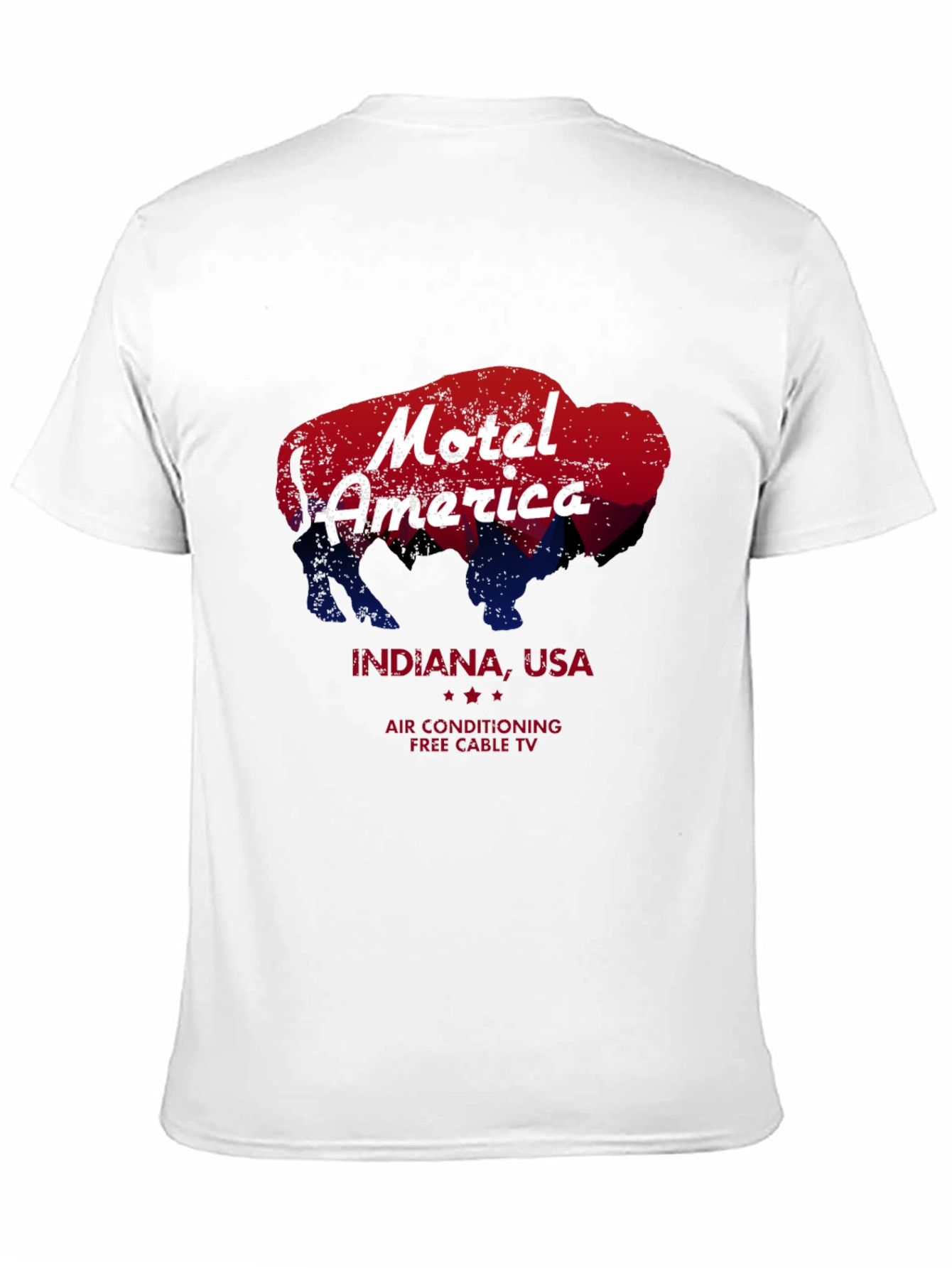 Black Motel America Indiana Bison T-Shirt view 11