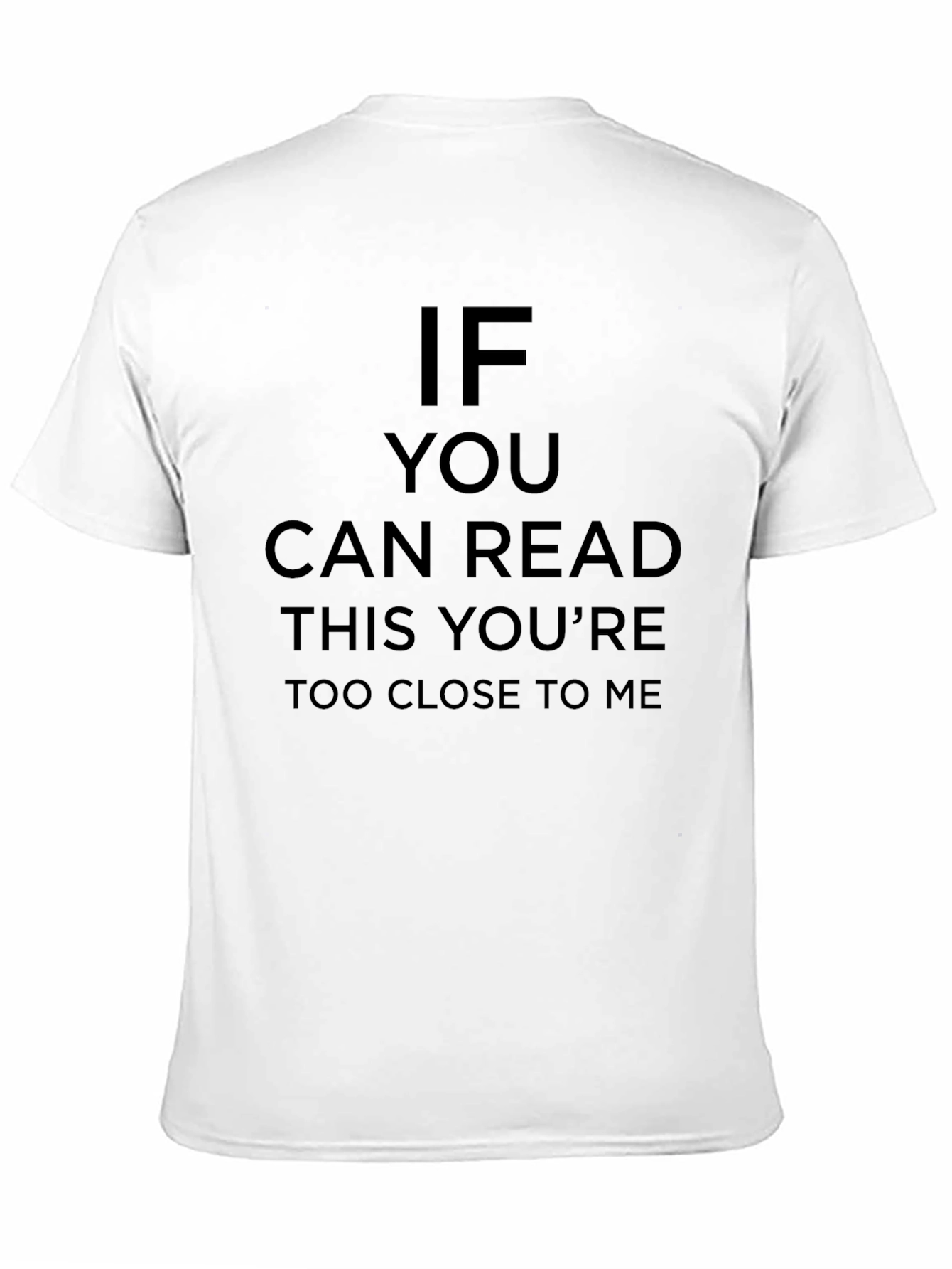 Black Funny Social Distancing Tee - If You Can Read This view 11