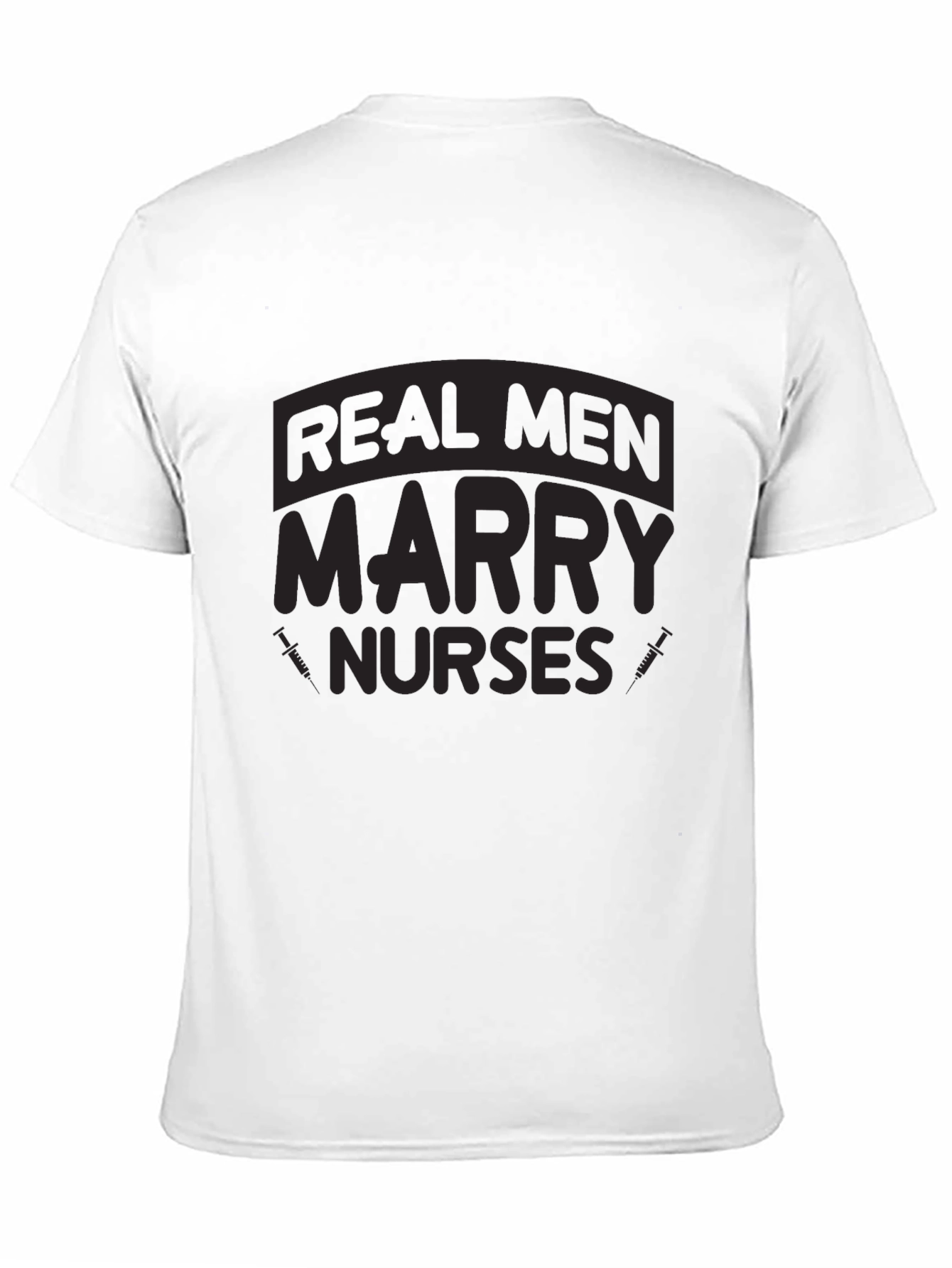 Black Real Men Marry Nurses Graphic T-Shirt view 11