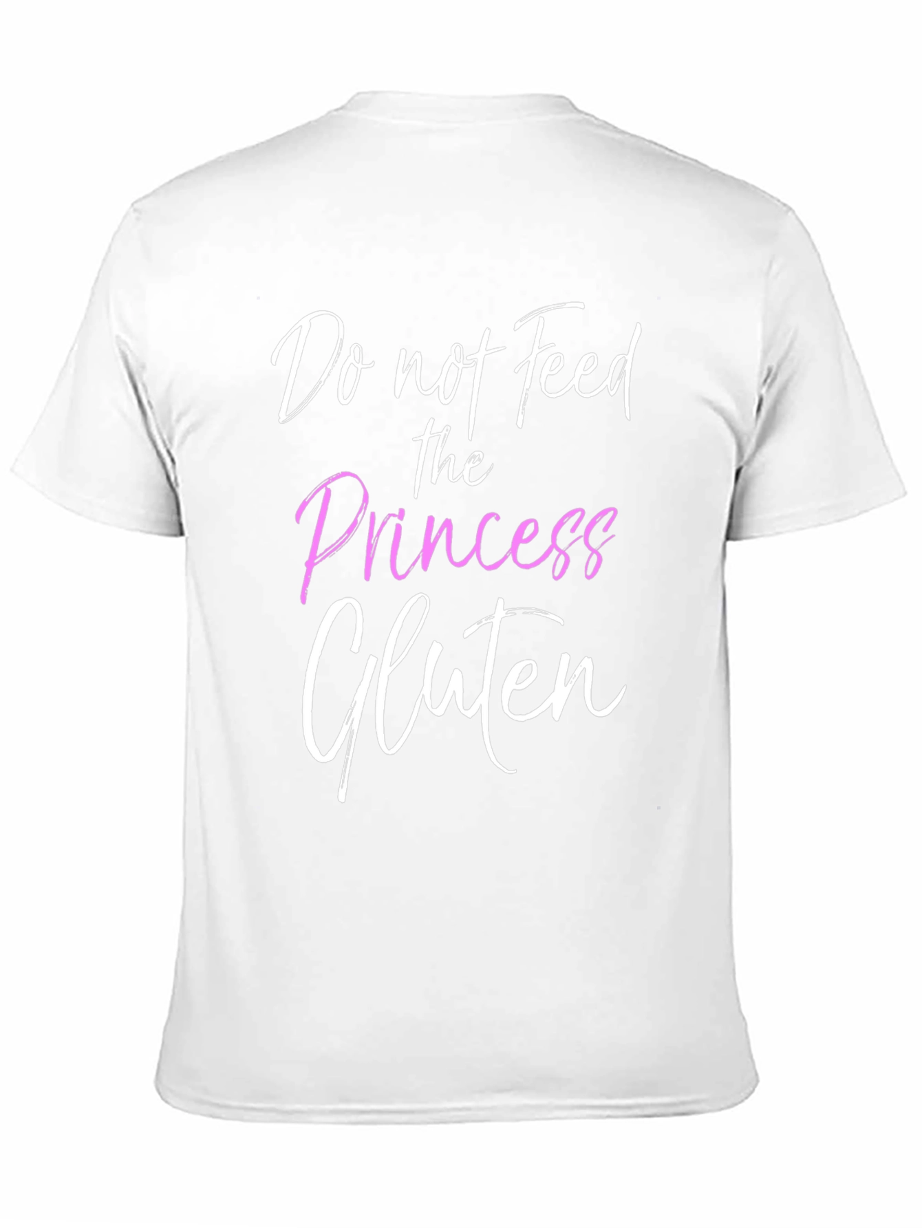 Black Do Not Feed the Princess Gluten T-Shirt view 11