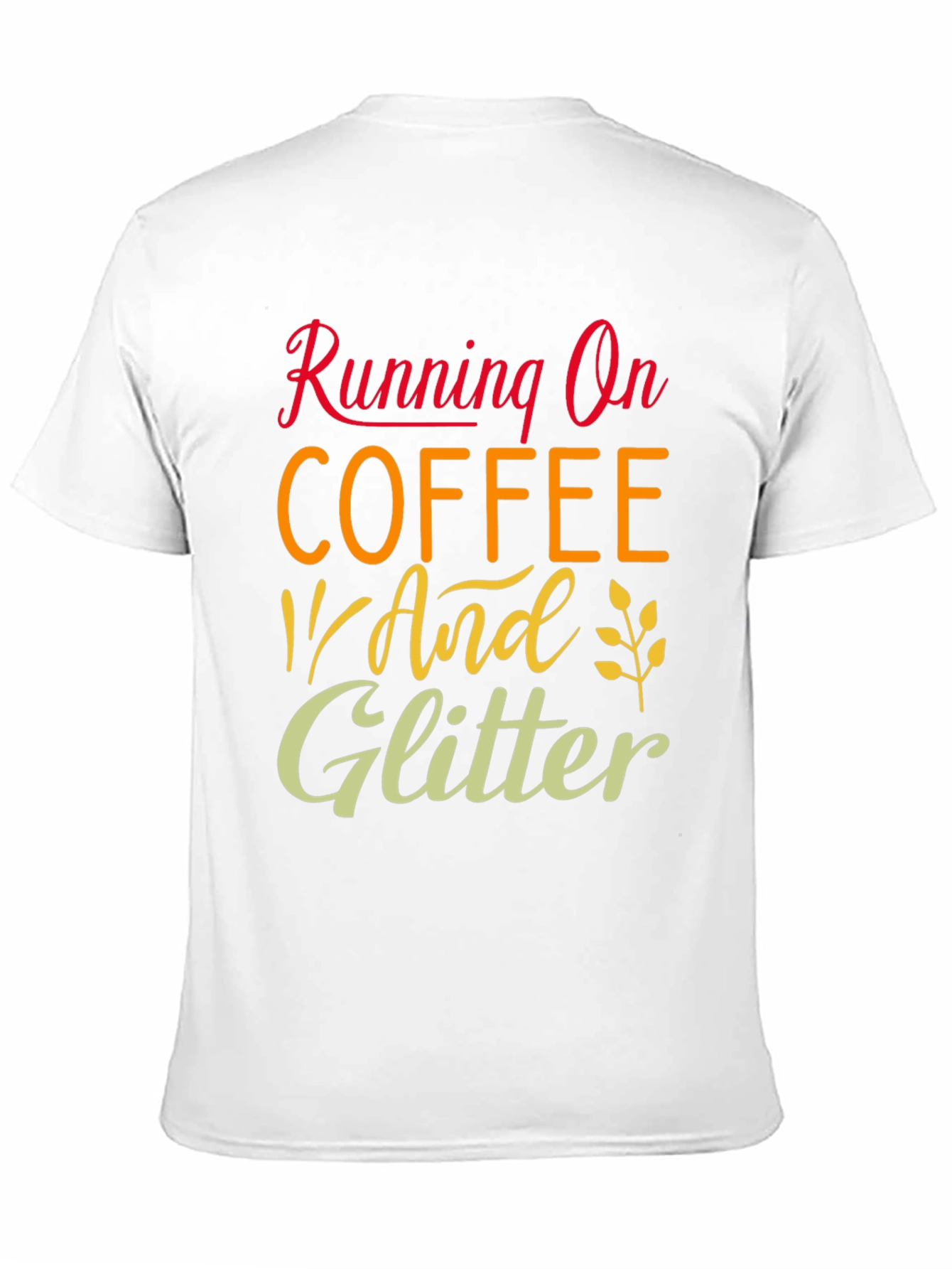 Black Running on Coffee and Glitter T-Shirt view 11