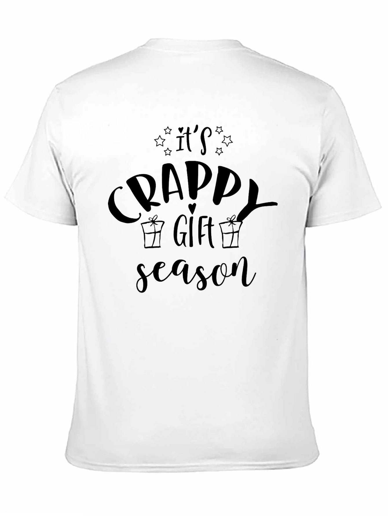 Black It's Crappy Gift Season T-Shirt, Funny Holiday Tee view 11