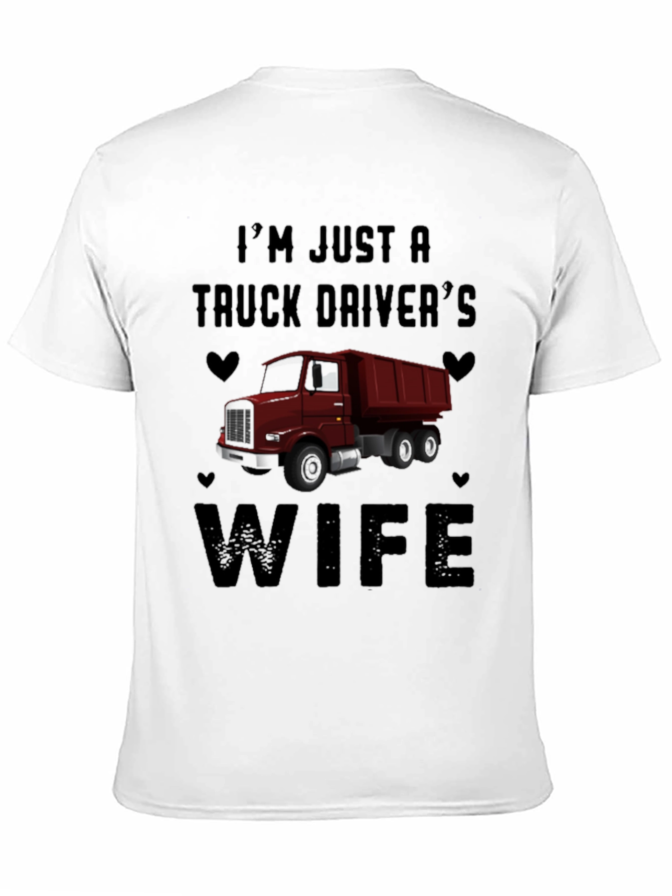 Black Truck Driver's Wife Graphic Tee view 11