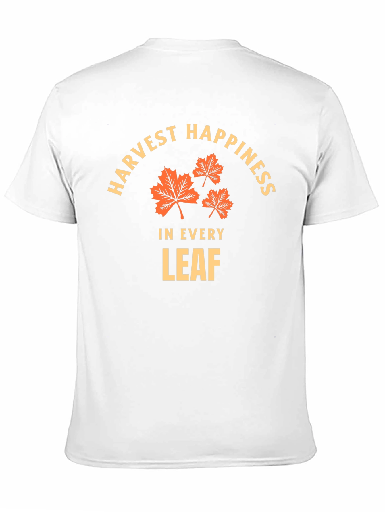Harvest Happiness T-Shirt - Fall Leaves Design - 11