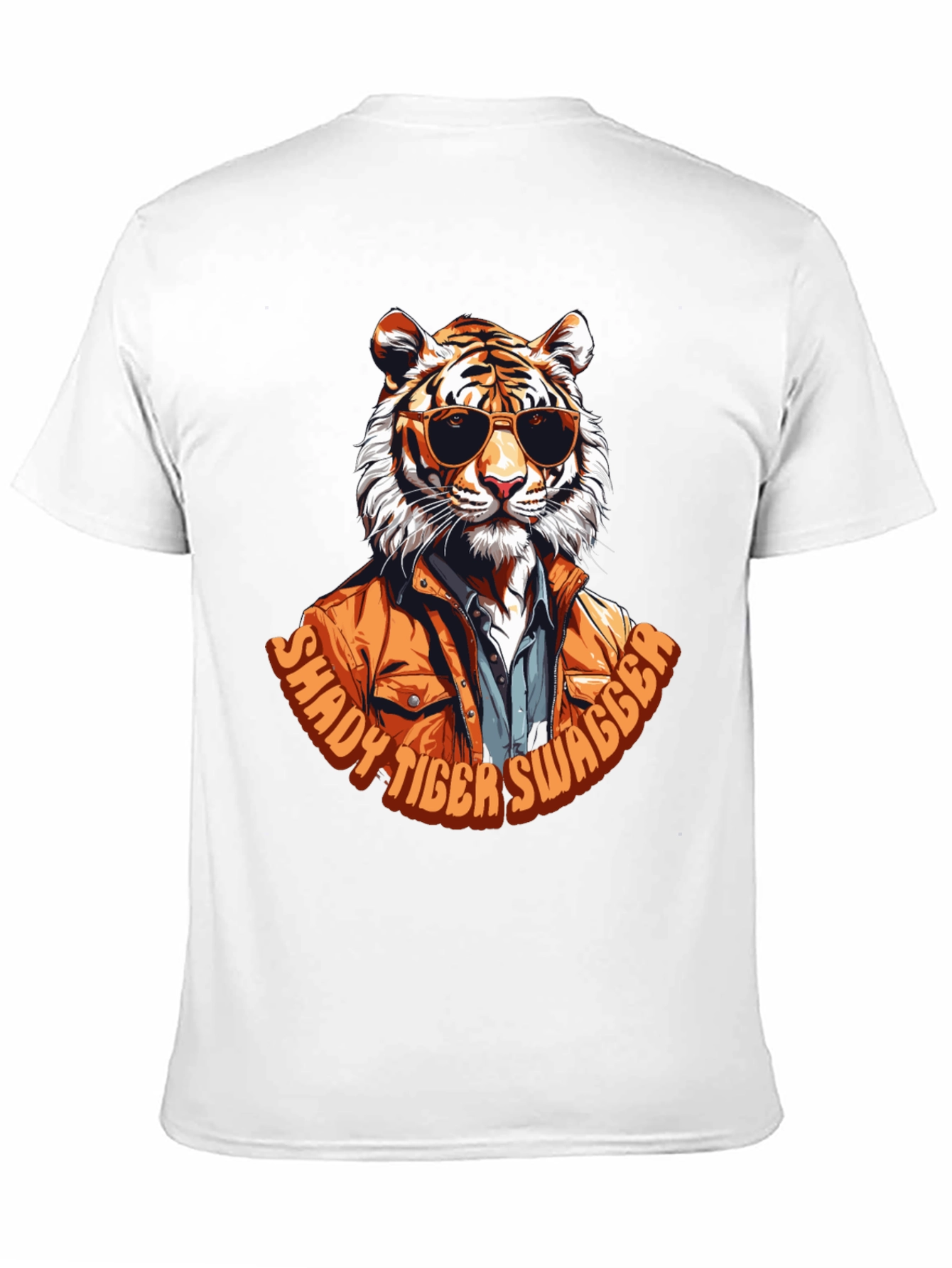 Black Shady Tiger Swagger T-Shirt view 11