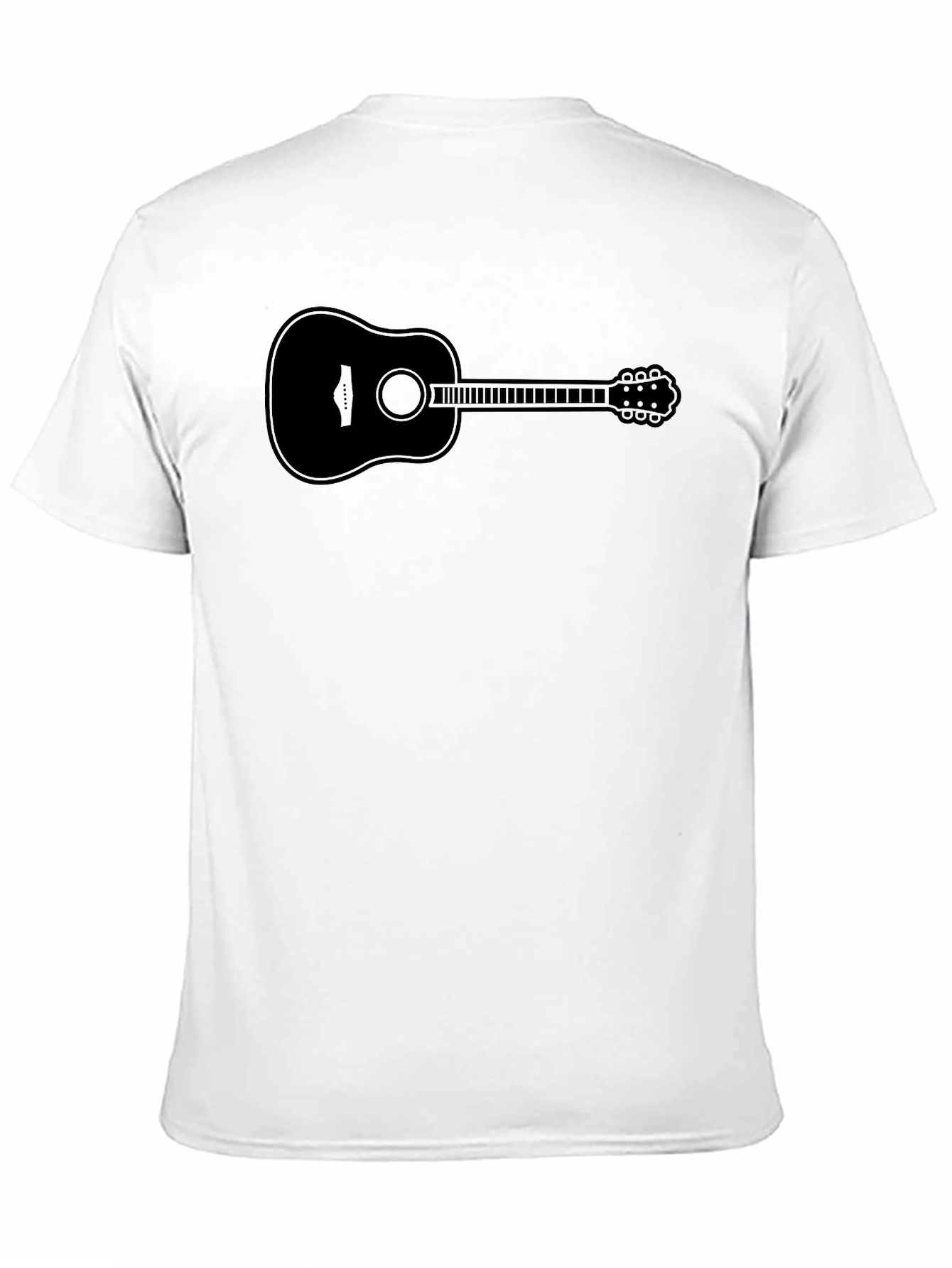 Black Guitar Graphic Tee - Classic Black T-Shirt view 11