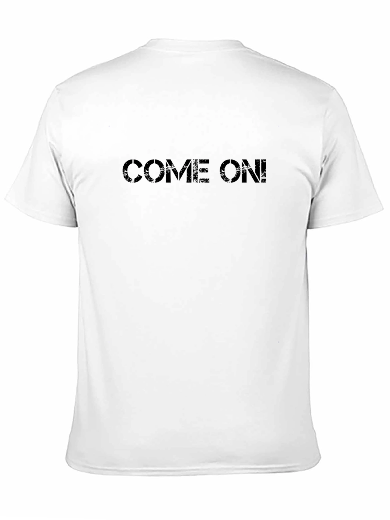Black Come On! Graphic T-Shirt - Black Casual Tee view 11