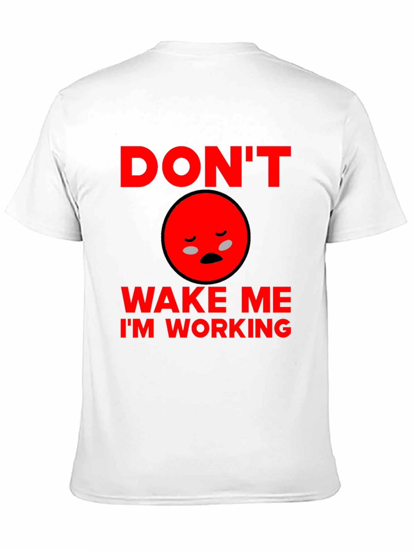 Black Don't Wake Me I'm Working Funny Graphic Tee view 11