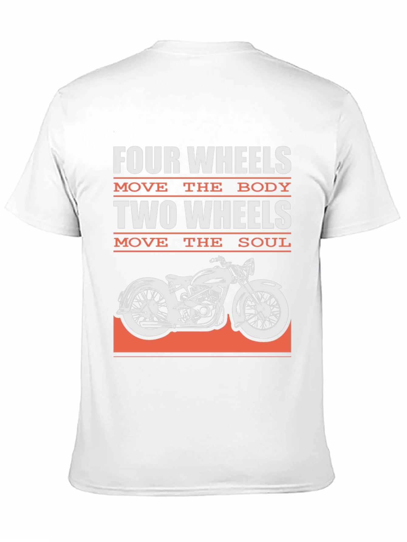Black Two Wheels Move the Soul Graphic Tee view 11