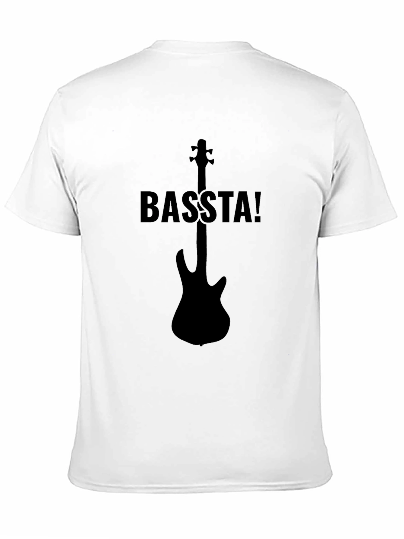 Black BASS-TA! Graphic Black T-Shirt view 11
