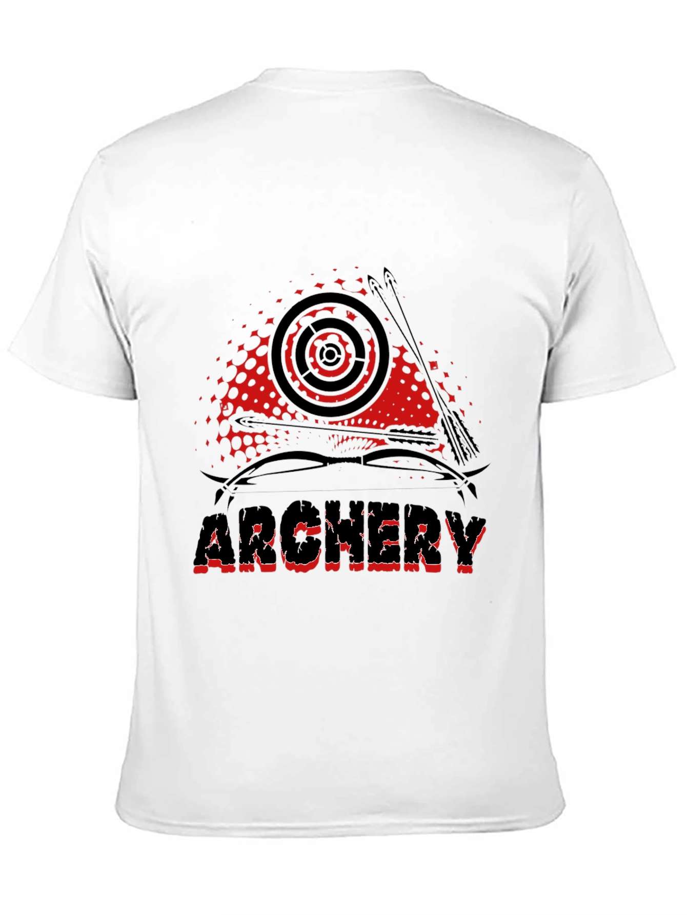Black Archery Graphic Tee - Black Cotton Casual T-Shirt view 11