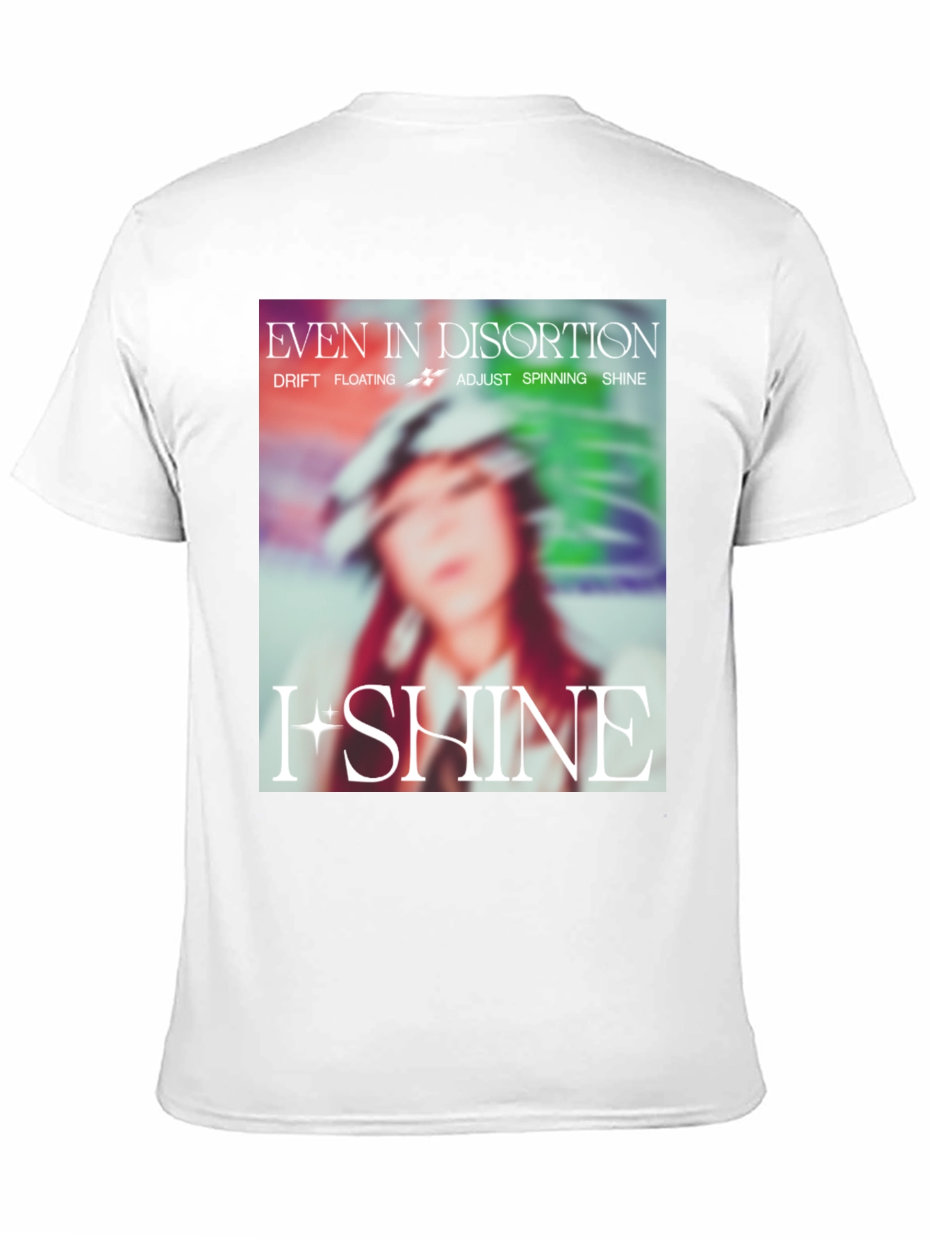 Black Even in Distortion I Shine Black T-Shirt view 11