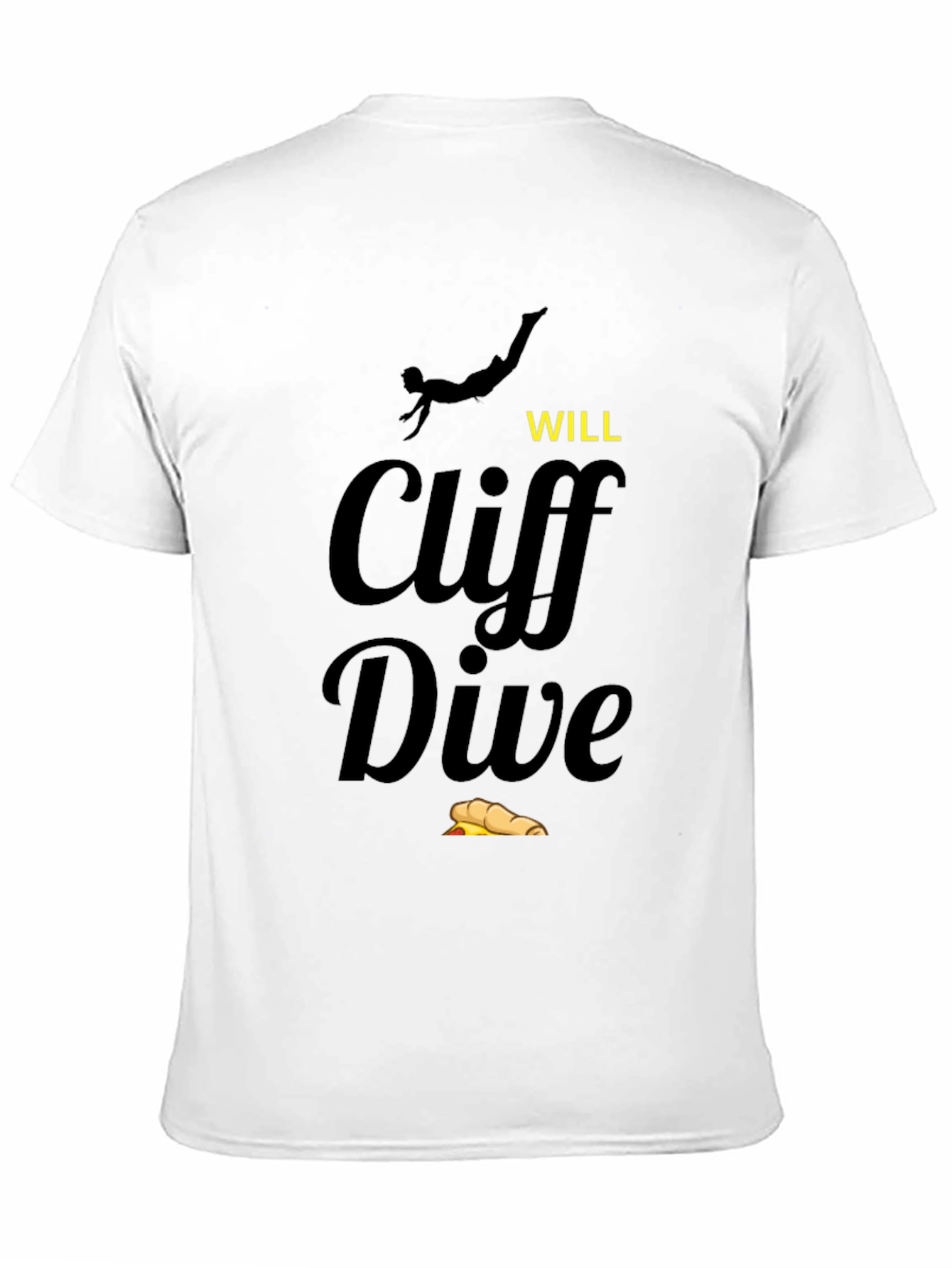 Black Cliff Dive T-Shirt - Novelty Humor Tee view 11