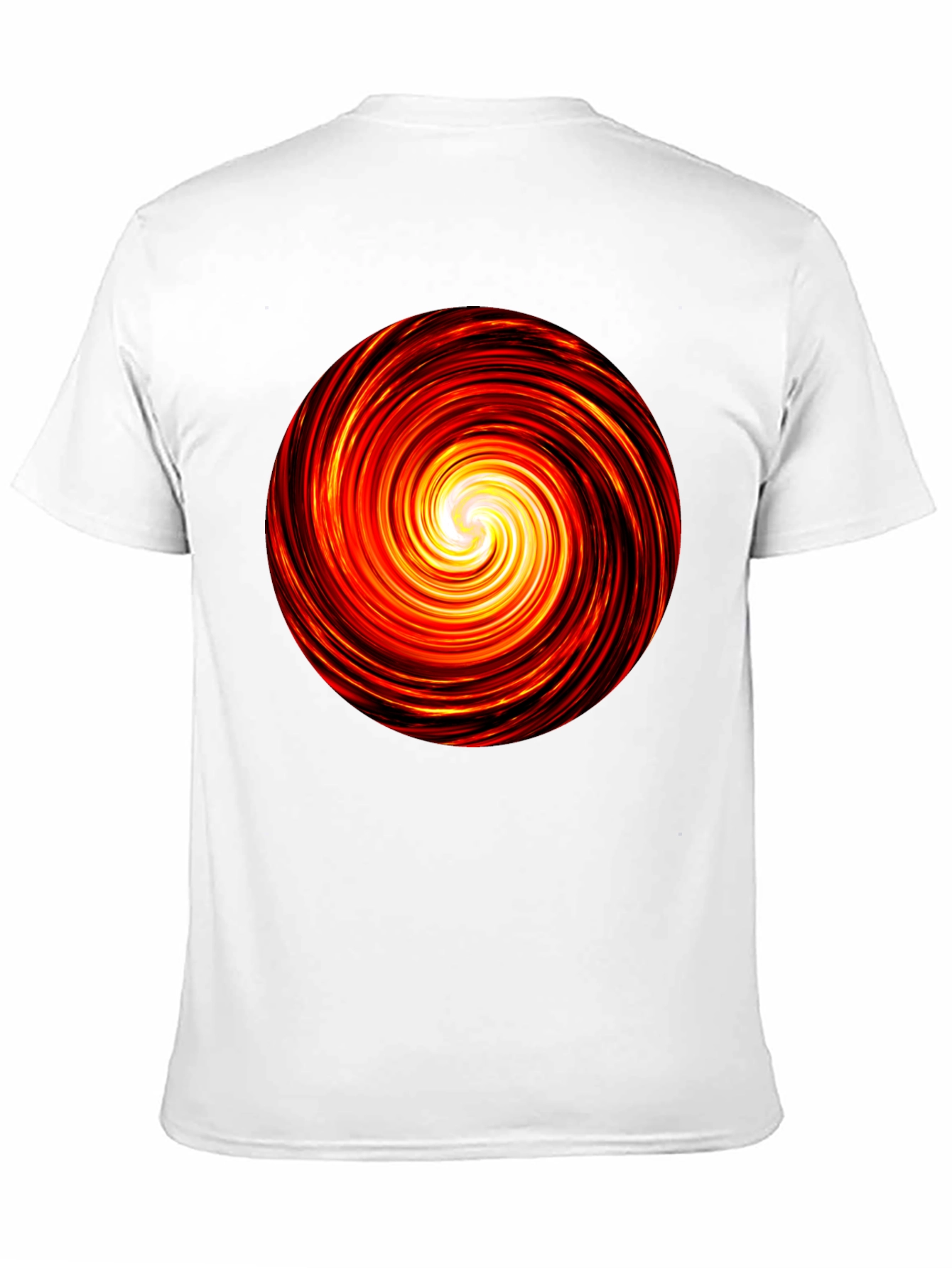 Black Fiery Vortex Black T-Shirt view 11