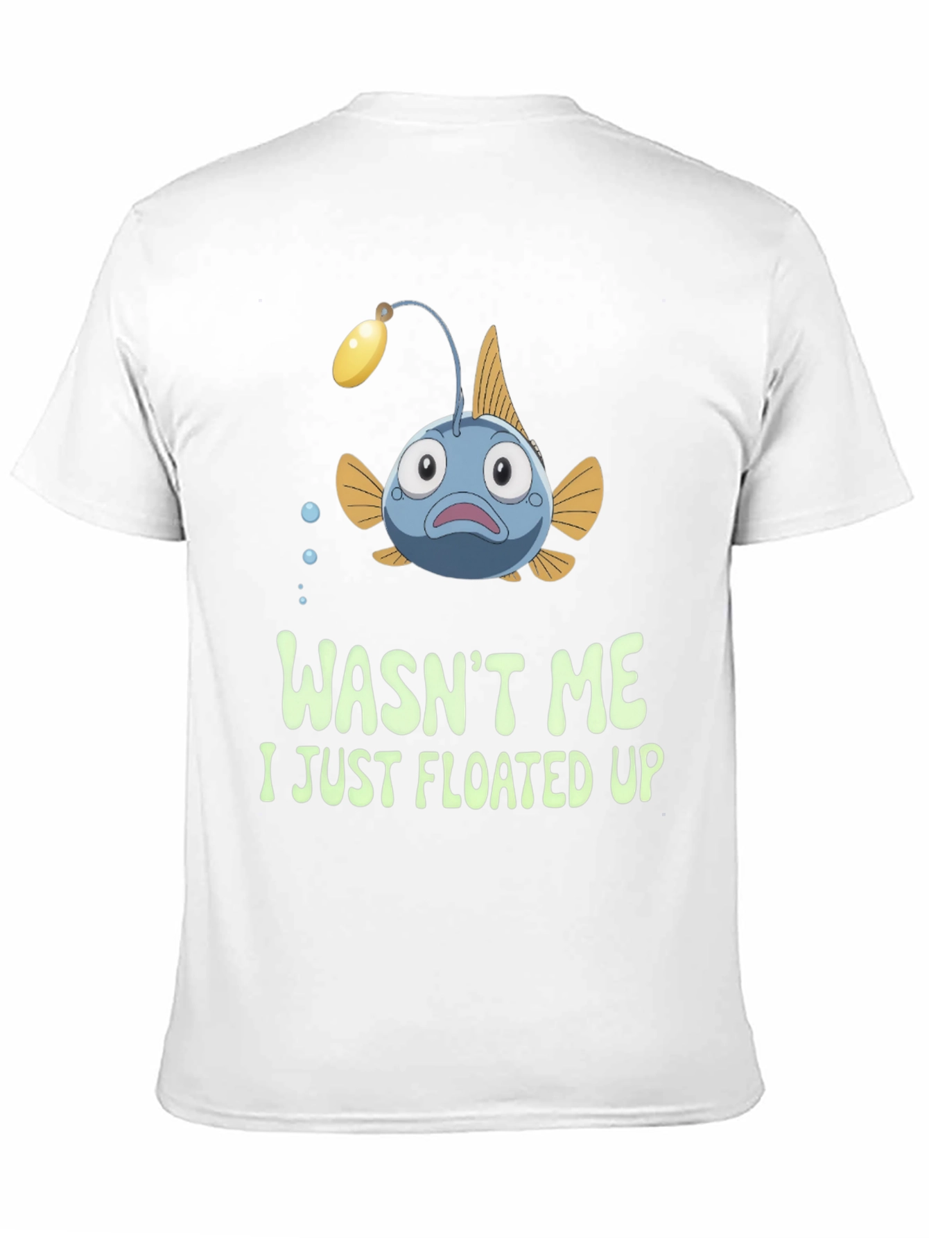 Black Funny Anglerfish T-Shirt - Wasn't Me view 11