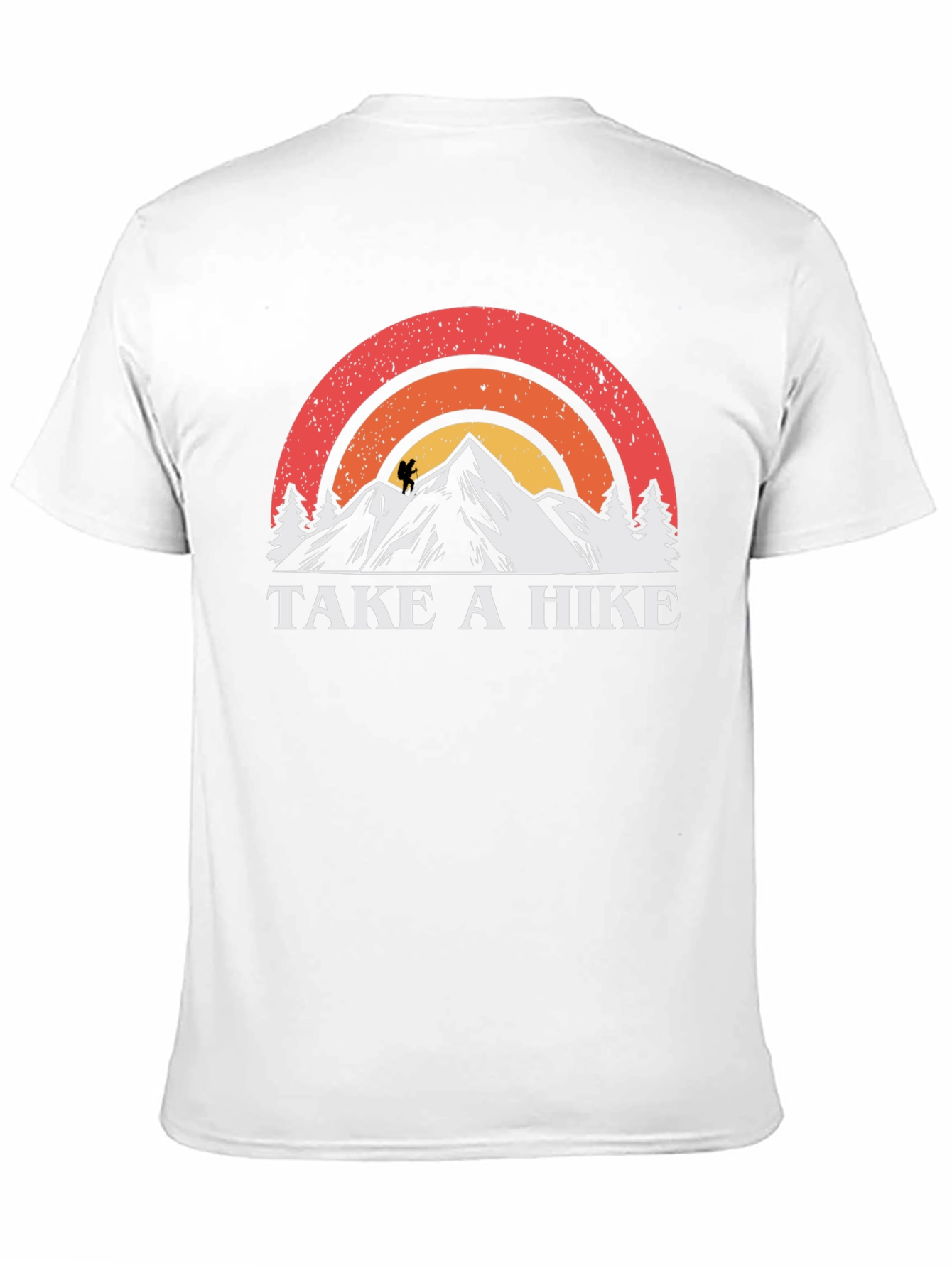 Black Take a Hike T-Shirt - Vintage Mountain Design view 11