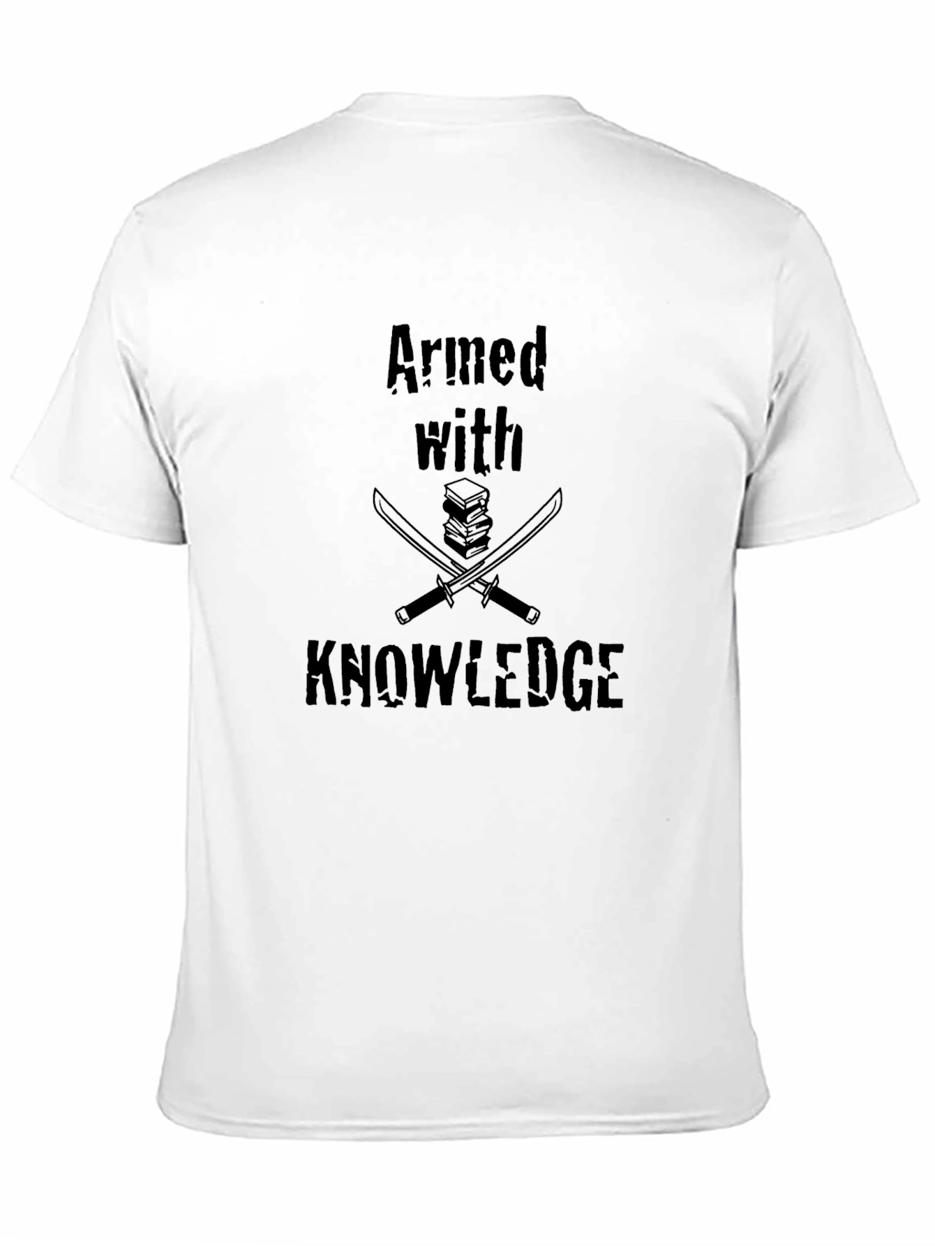 Black Armed with Knowledge T-Shirt view 11