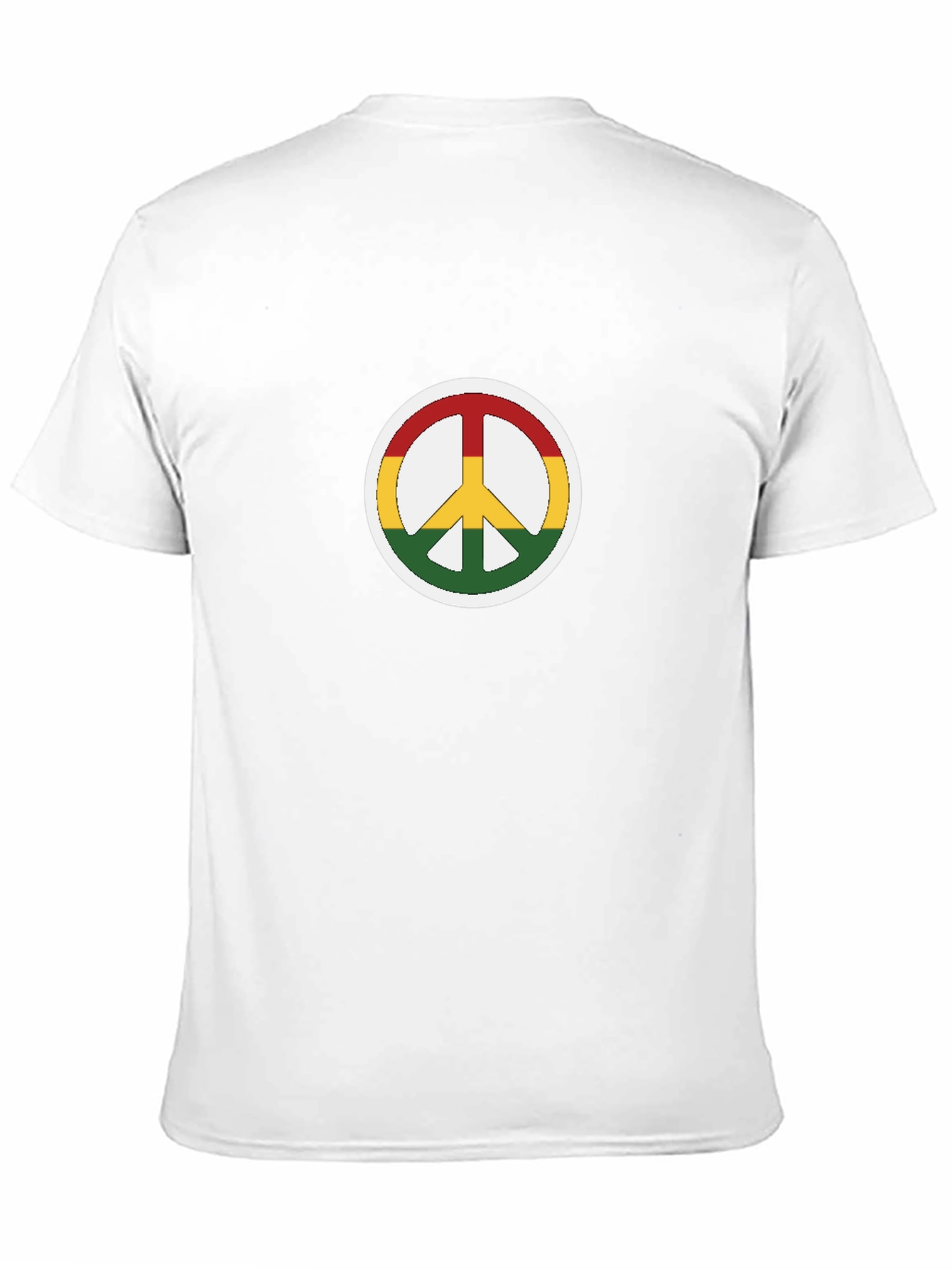 Black Rasta Peace Sign Graphic Tee view 11