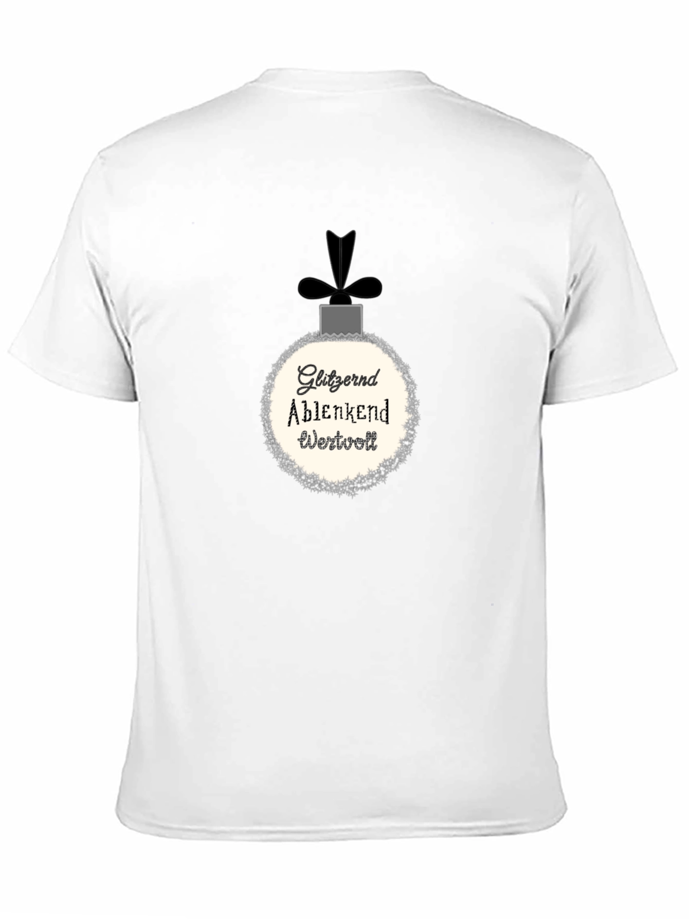 Black Gitzernd Ablenkend Wertvoll Christmas T-Shirt view 11